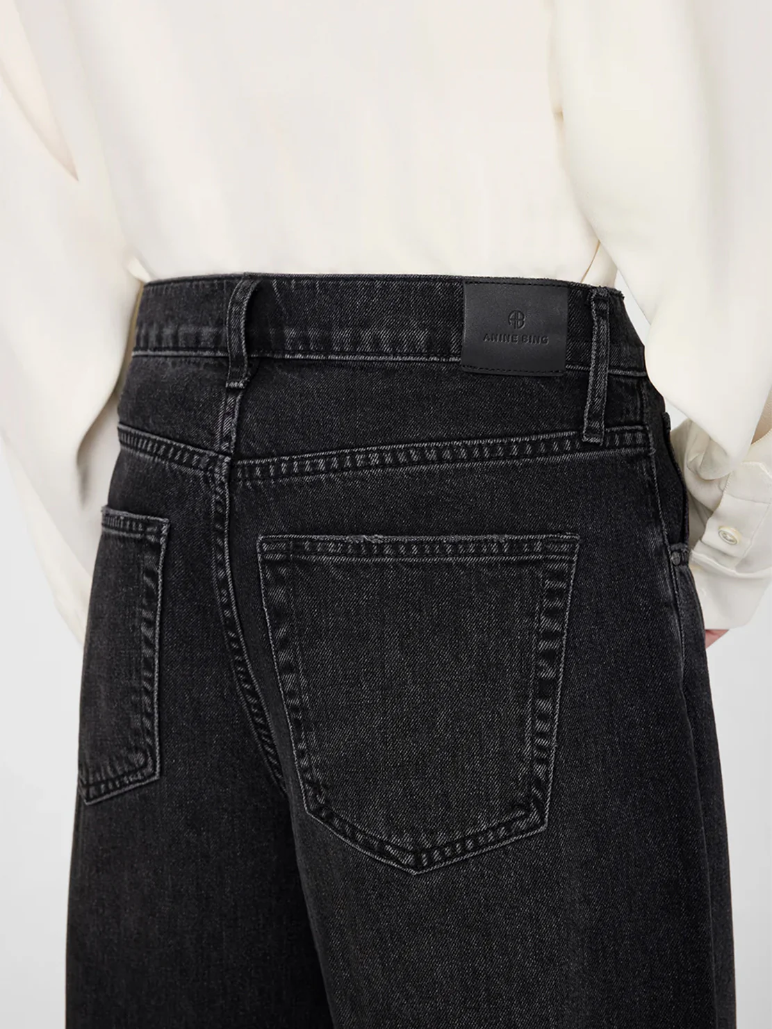 Anine Bing Manon Jean Dark Stone Grey - Image 4