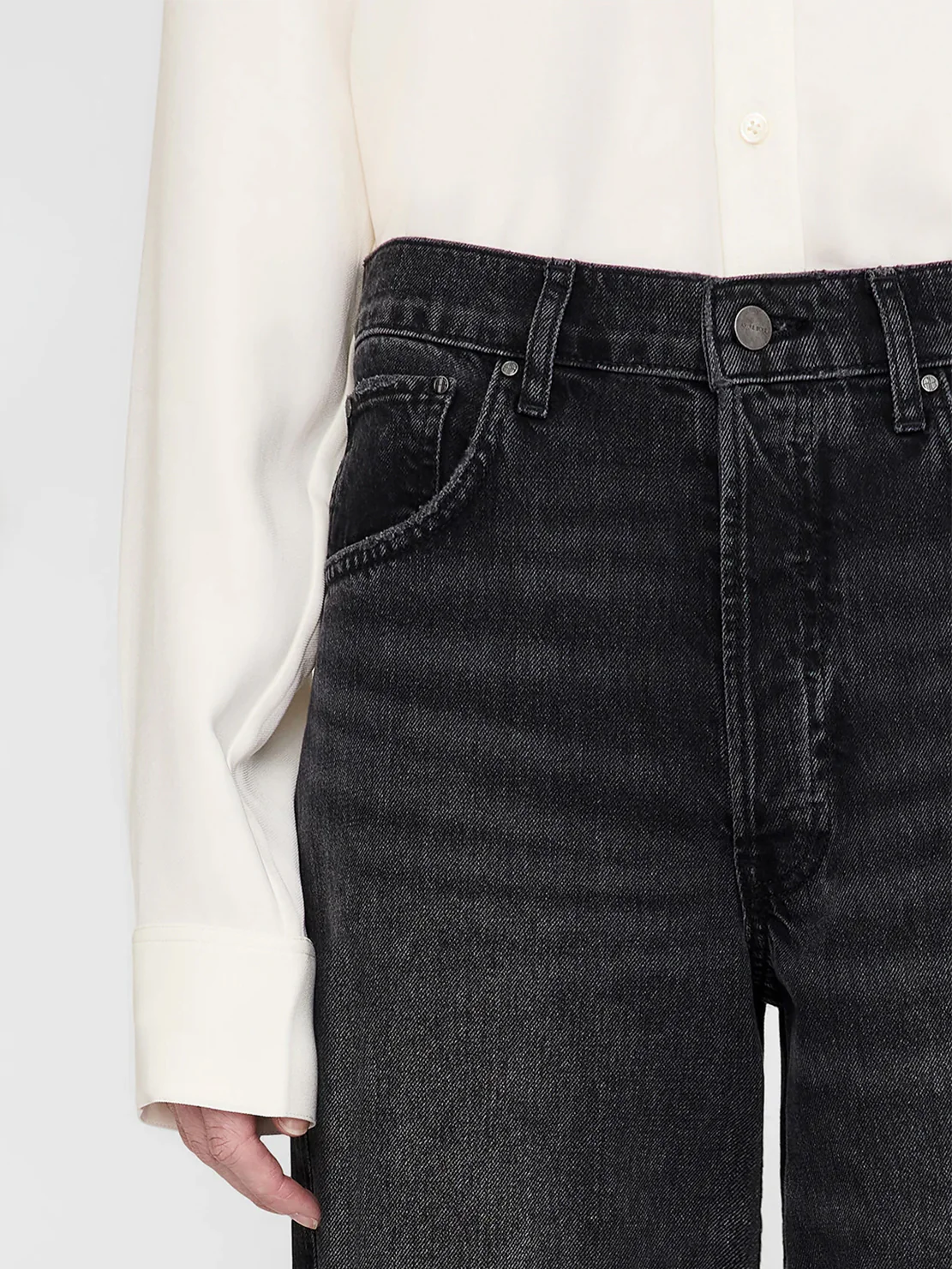 Anine Bing Manon Jean Dark Stone Grey - Image 5