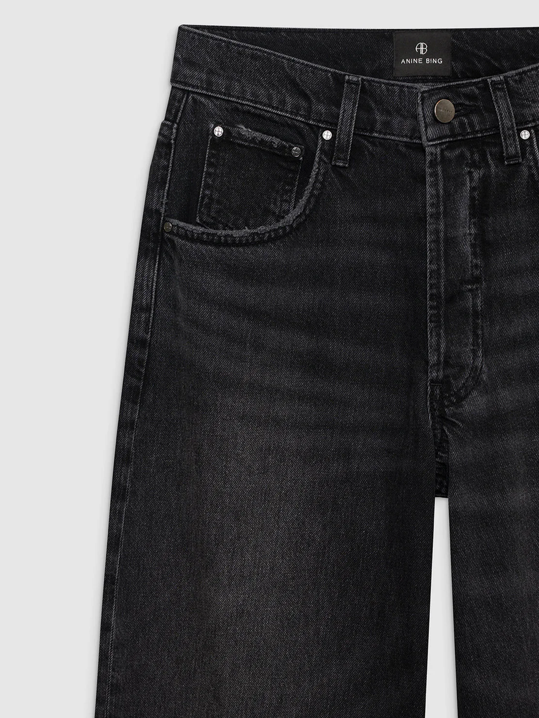 Anine Bing Manon Jean Dark Stone Grey - Image 6