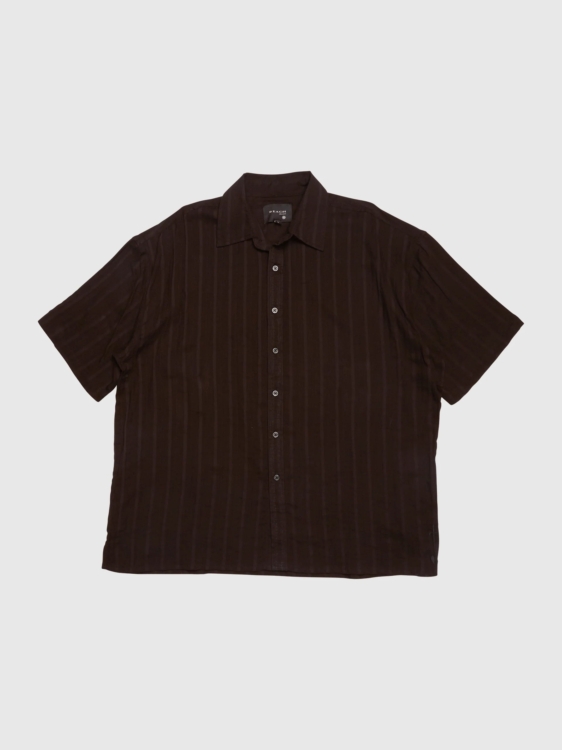 BEACH BRAINS Boxy SS Shirt Sheer Black - Image 5