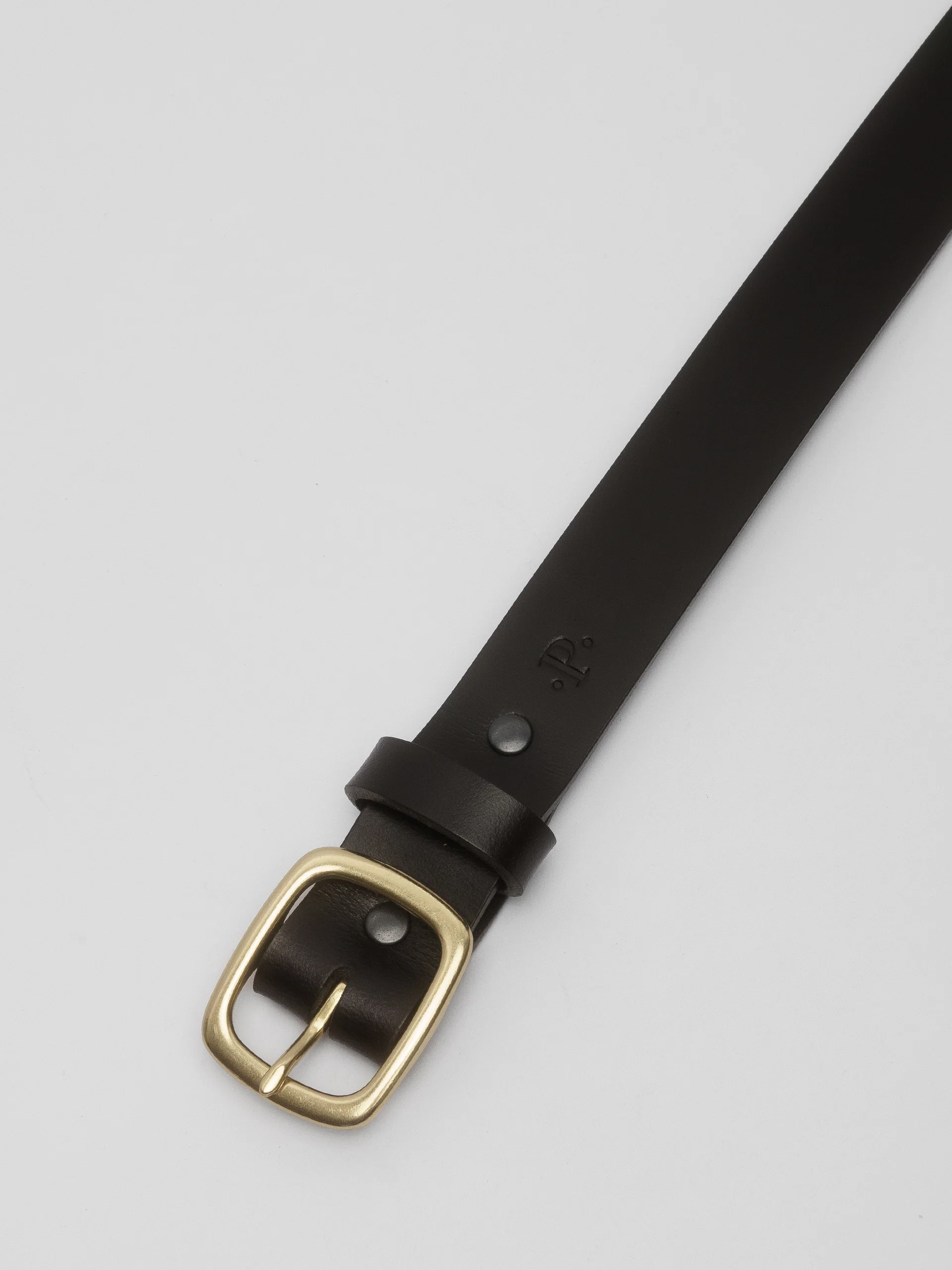 PIECES by The Lair Luen Burnished Oval Belt Black - Image 3