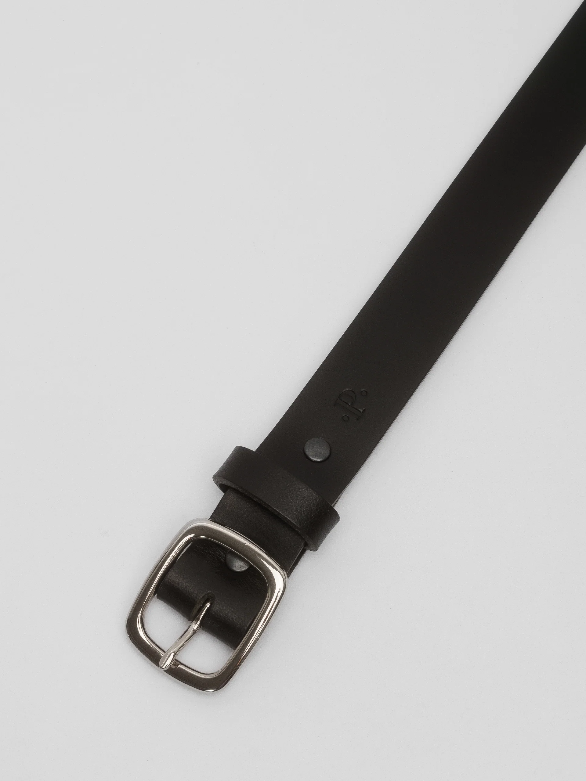 PIECES by The Lair Luen Burnished Oval Belt Black - Image 6