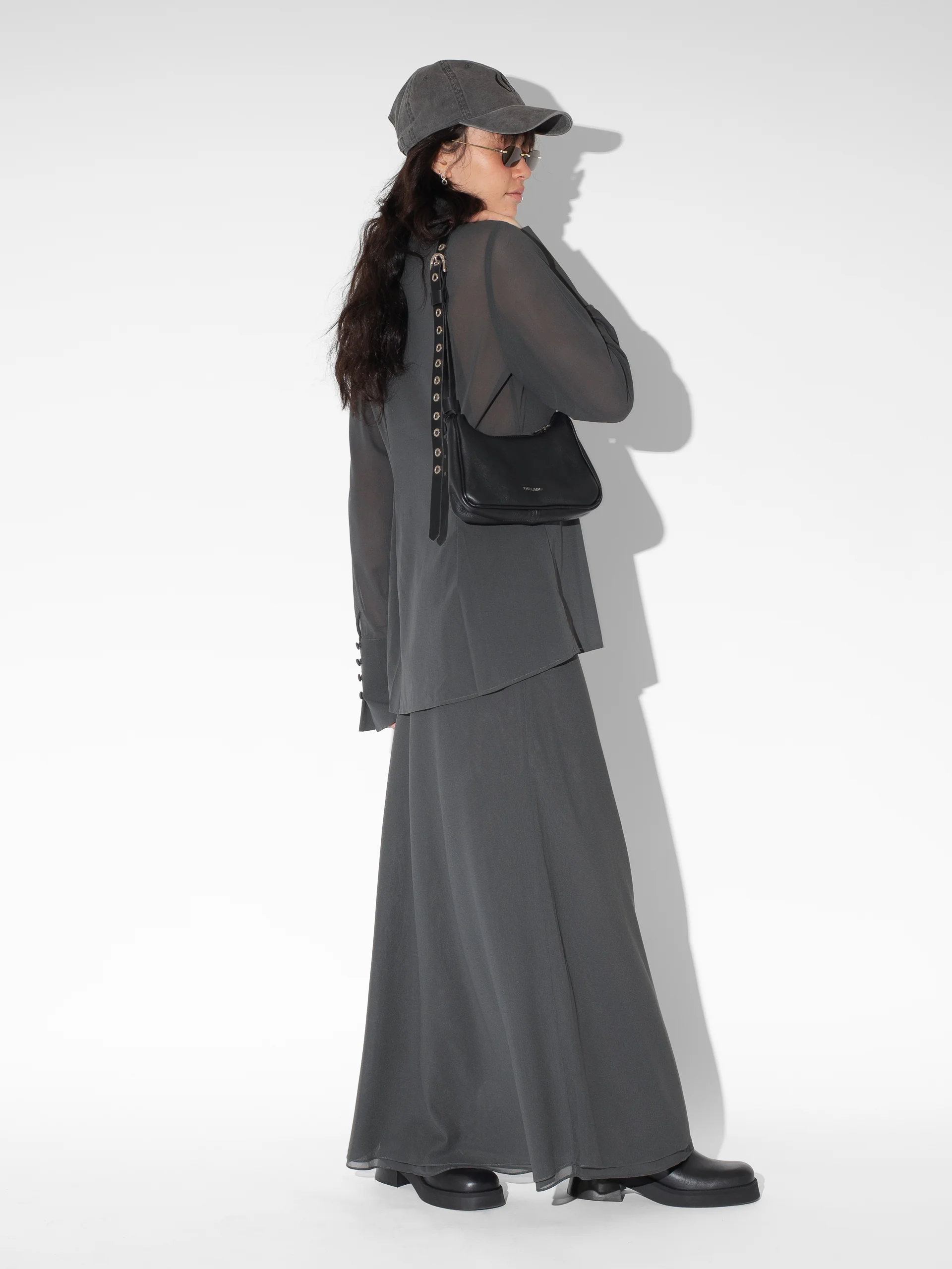 The Lair Apparel Florian Button Up Shirt Smoke - Image 3