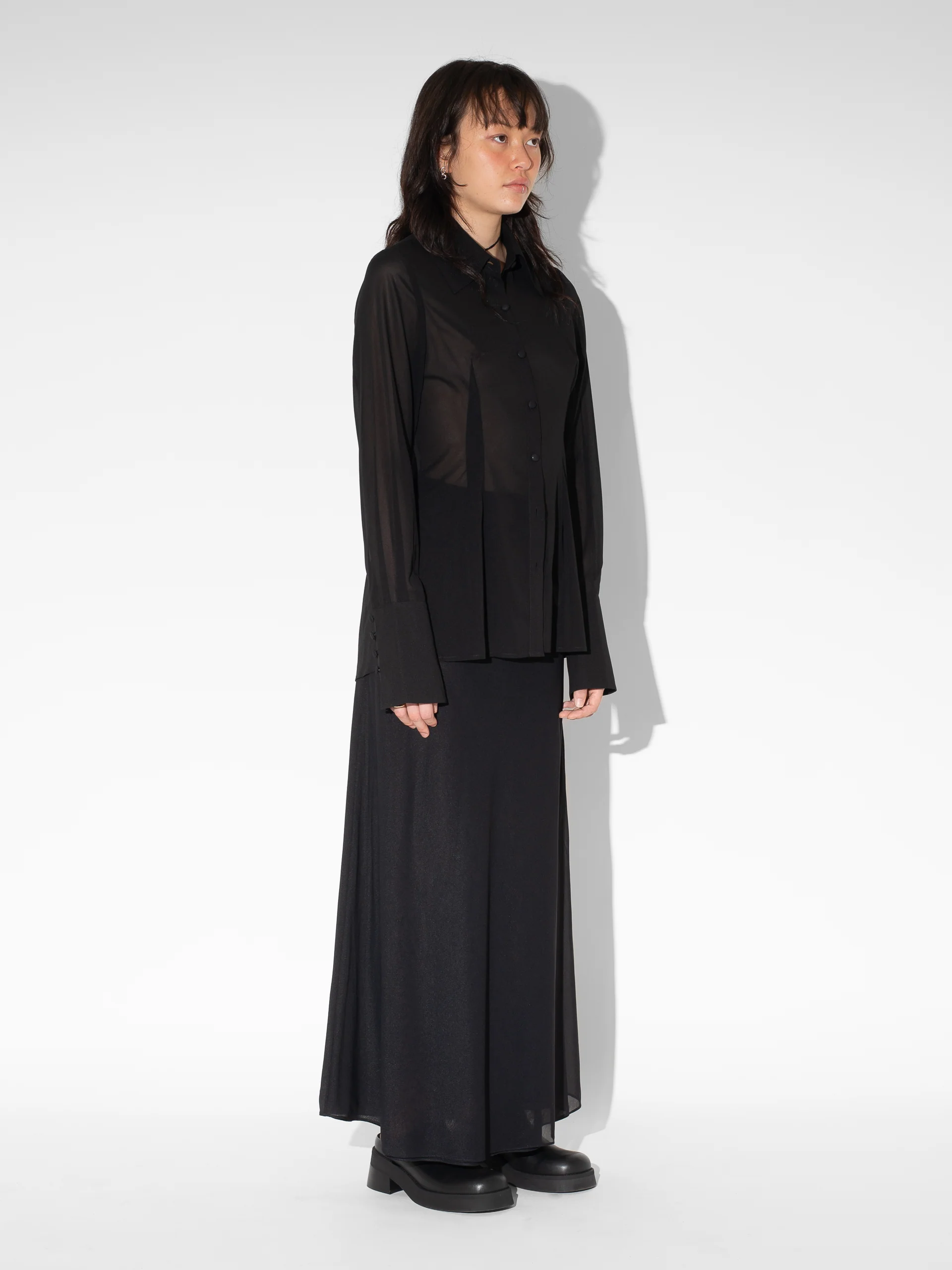 The Lair Apparel Florian Sheer Skirt Black - Image 4