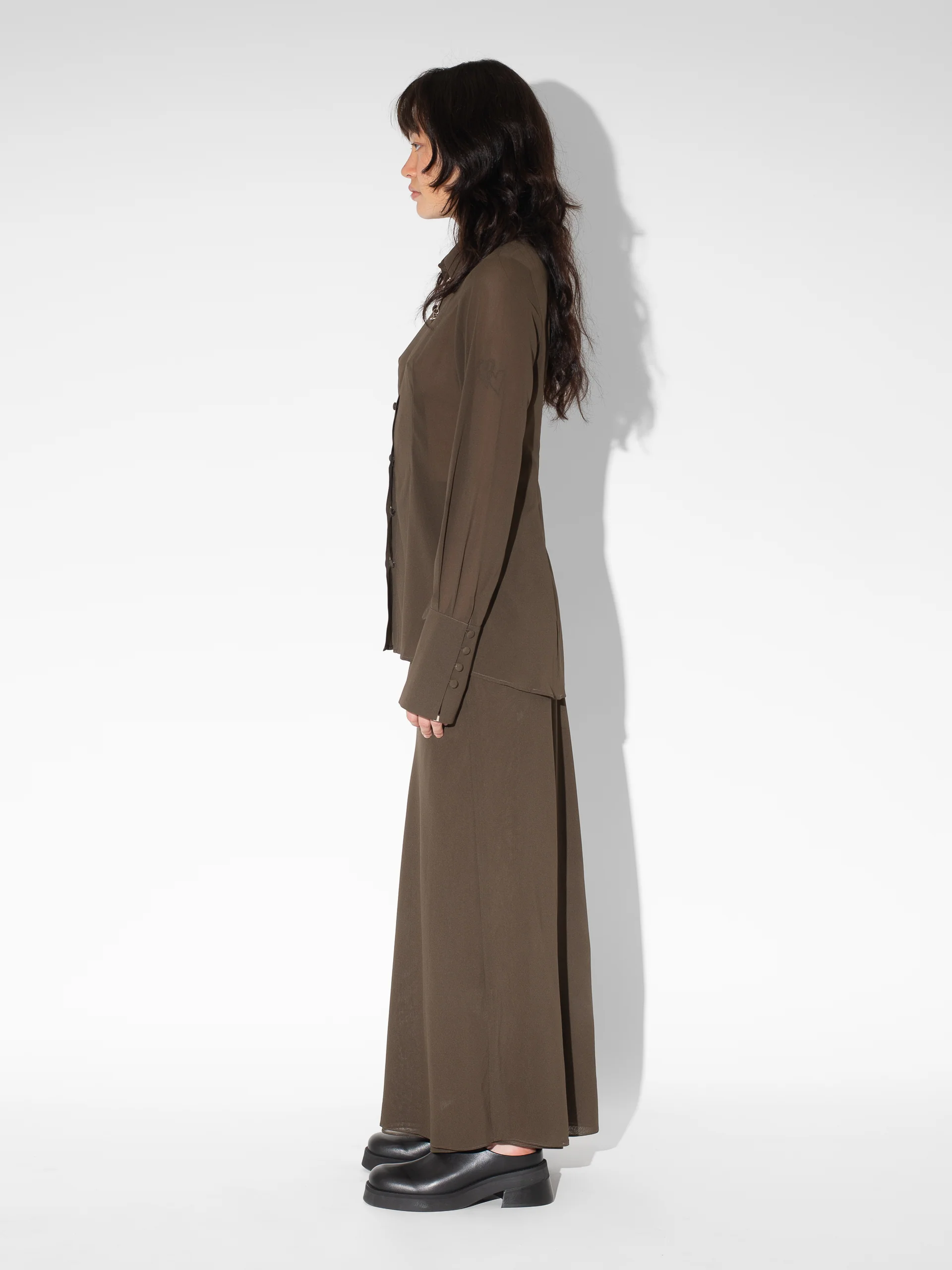 The Lair Apparel Florian Sheer Skirt Cocoa - Image 5