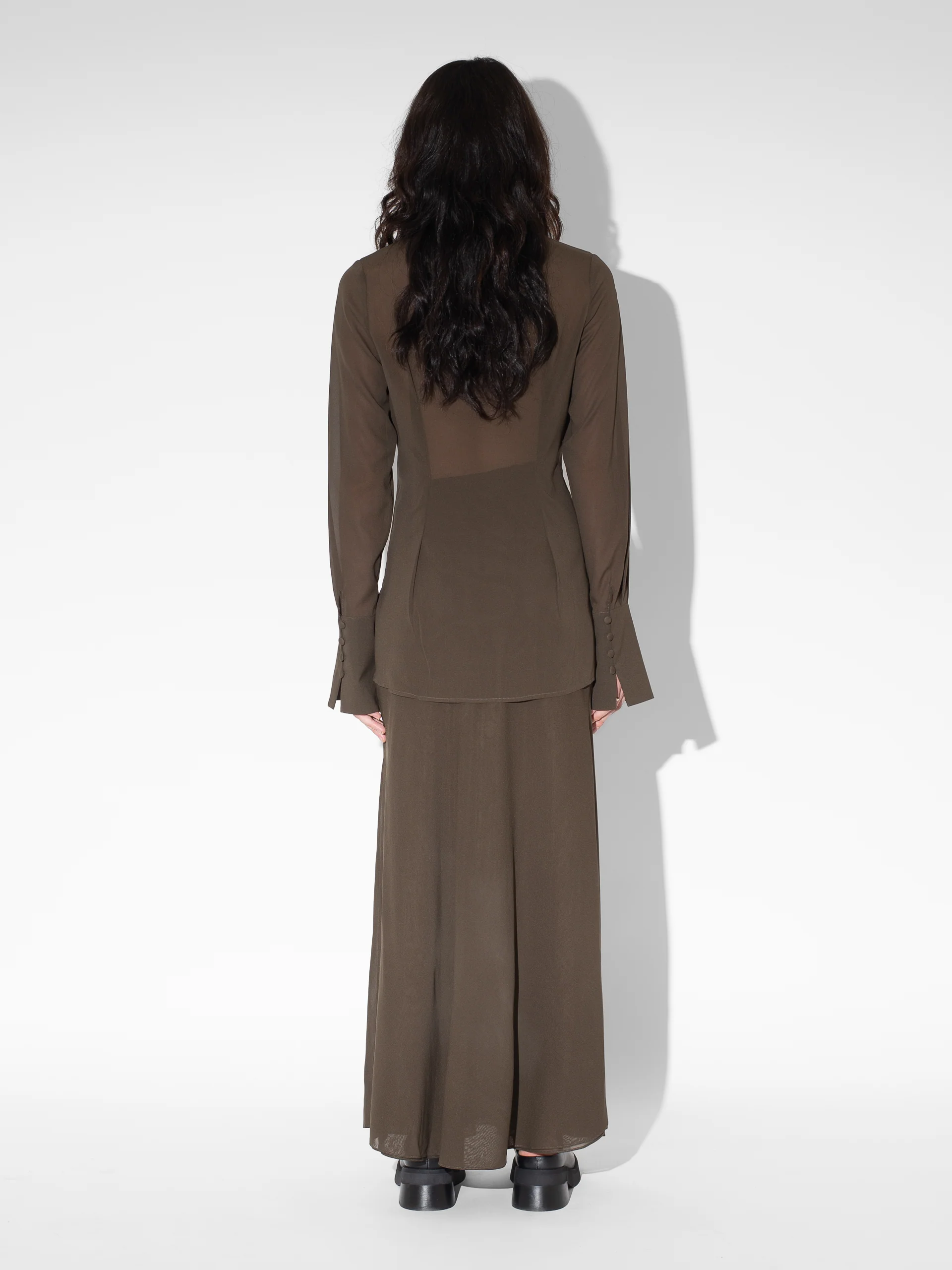 The Lair Apparel Florian Sheer Skirt Cocoa - Image 6