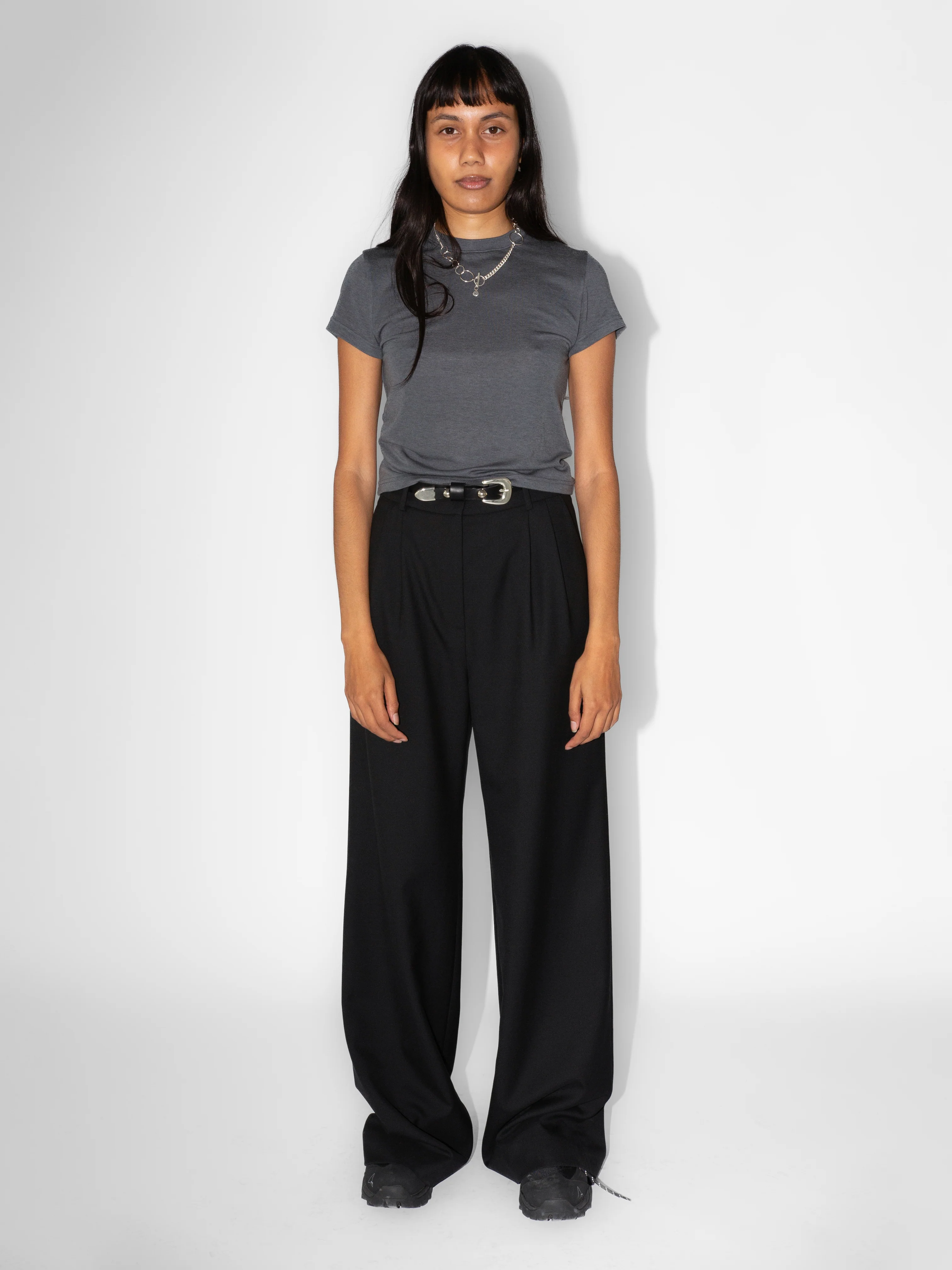 The Lair Apparel Ingrid Baby Tee Steel - Image 3