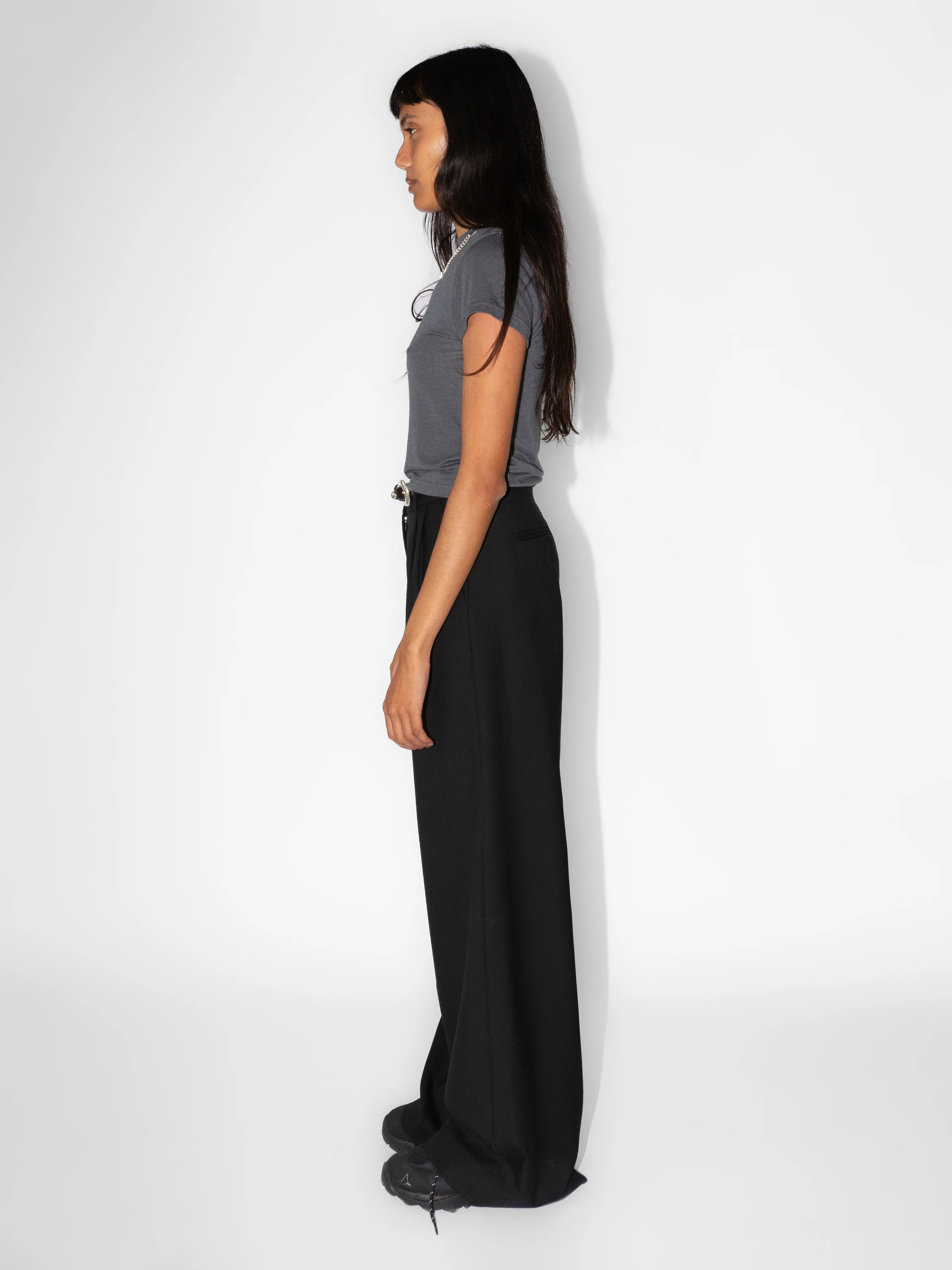 The Lair Apparel Ingrid Baby Tee Steel - Image 4