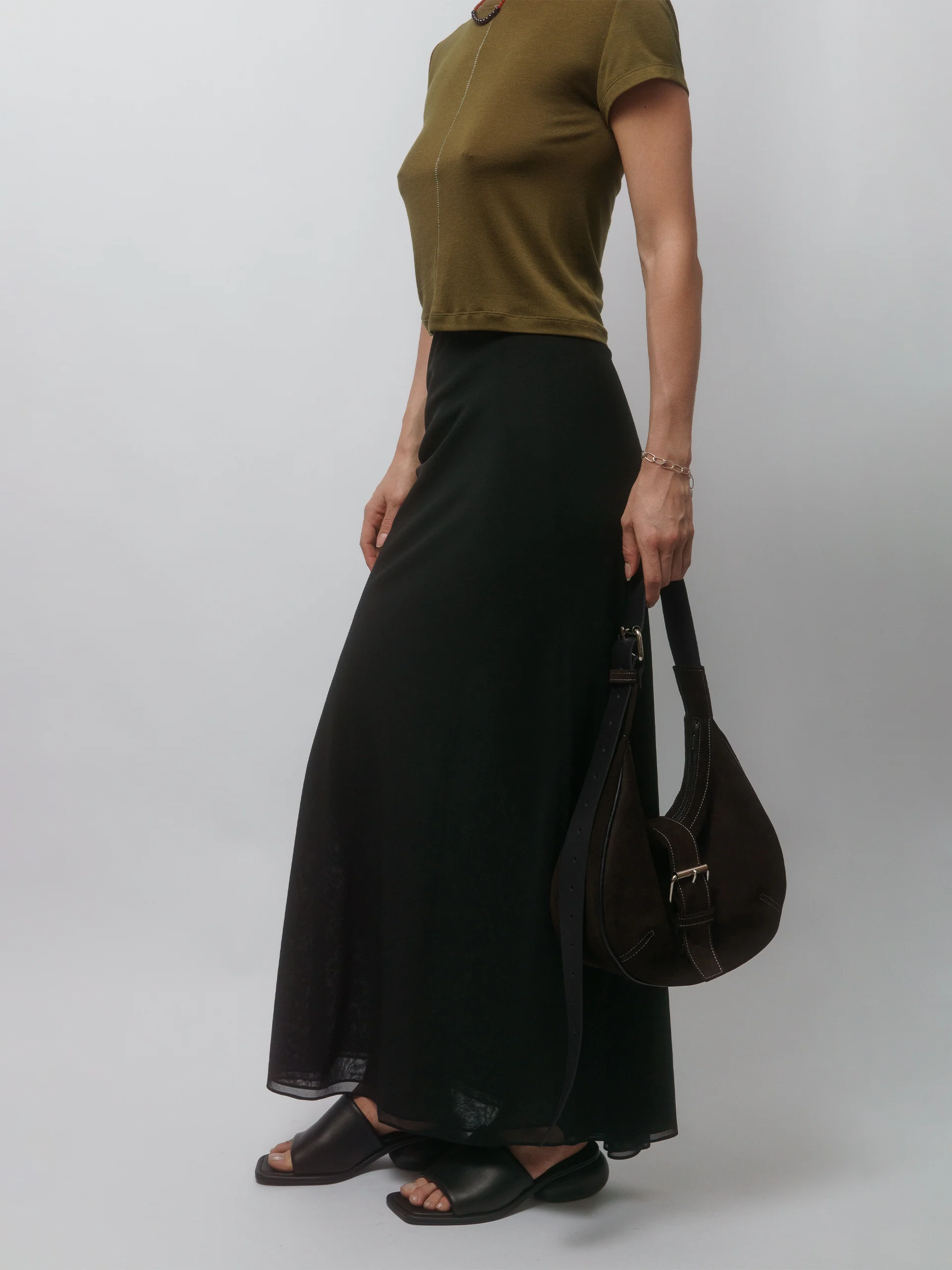 The Lair Apparel Matilda Ladder Stitch Tee Forest - Image 7