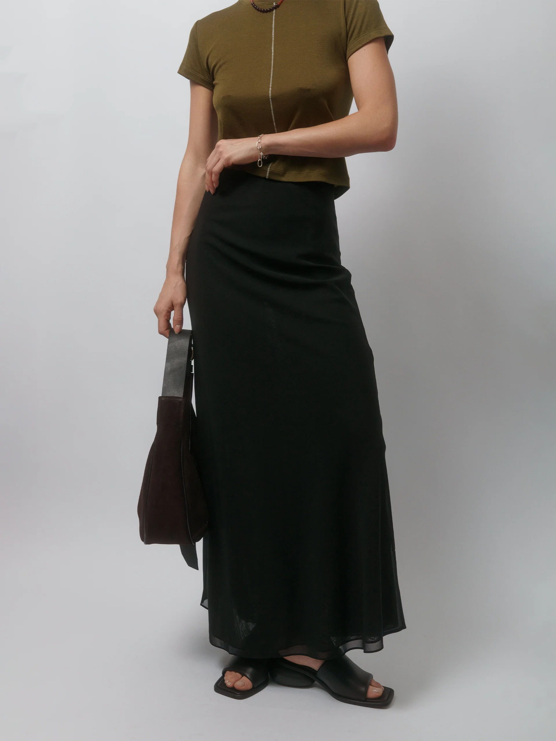 The Lair Apparel Matilda Ladder Stitch Tee Forest - Image 8