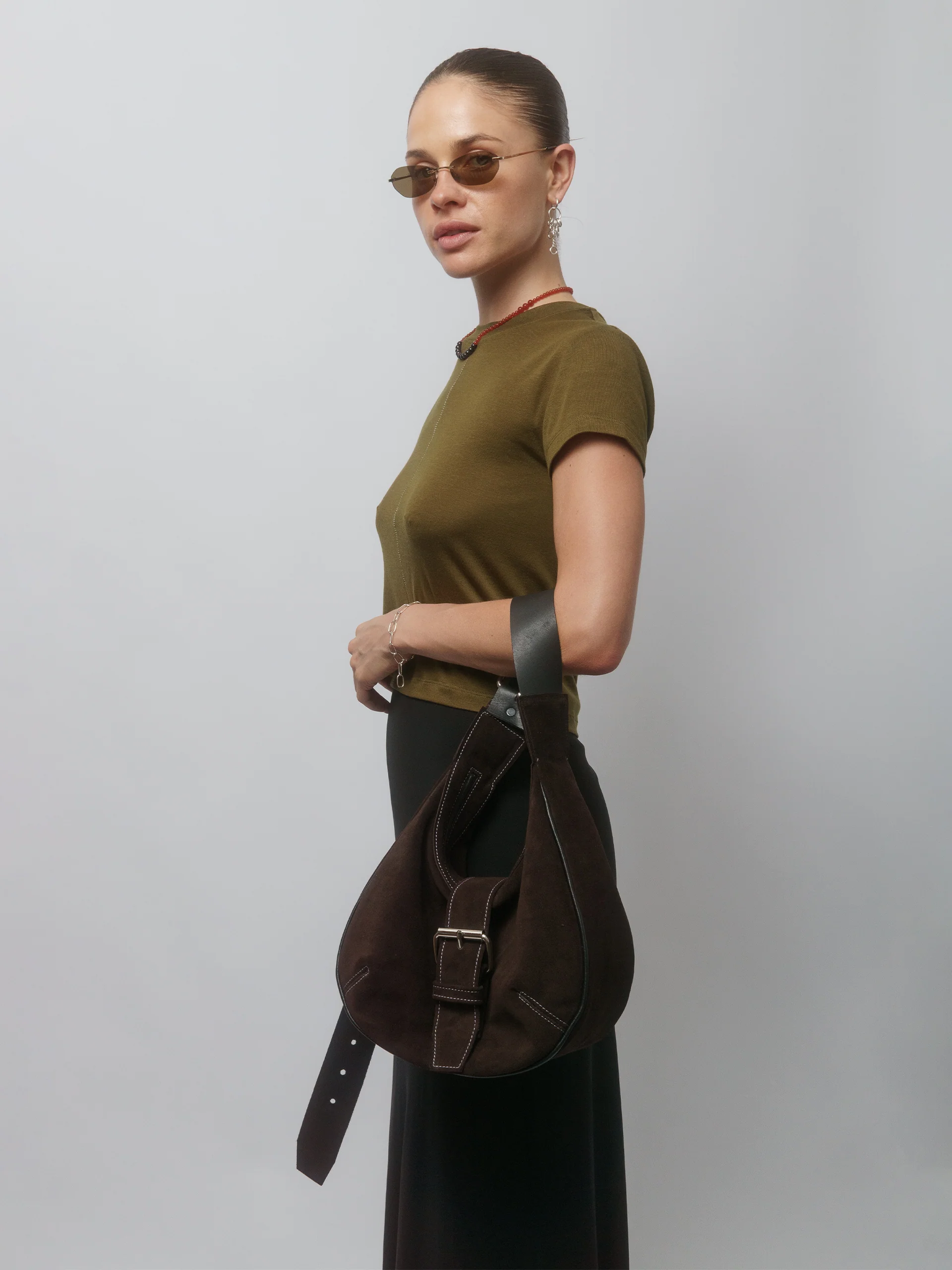 The Lair Apparel Matilda Ladder Stitch Tee Forest - Image 9