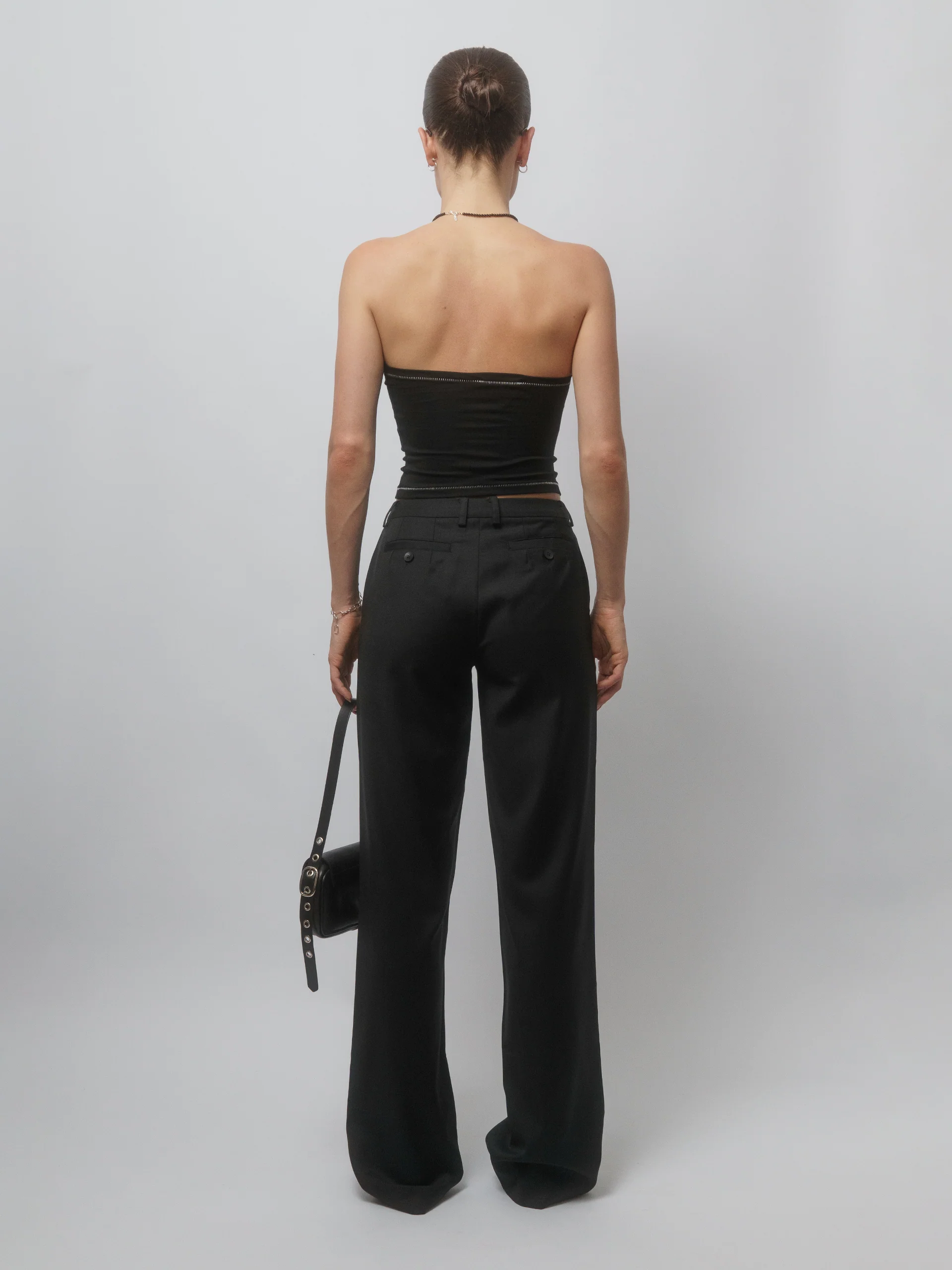 The Lair Apparel Matilda Slim Trouser Black - Image 5