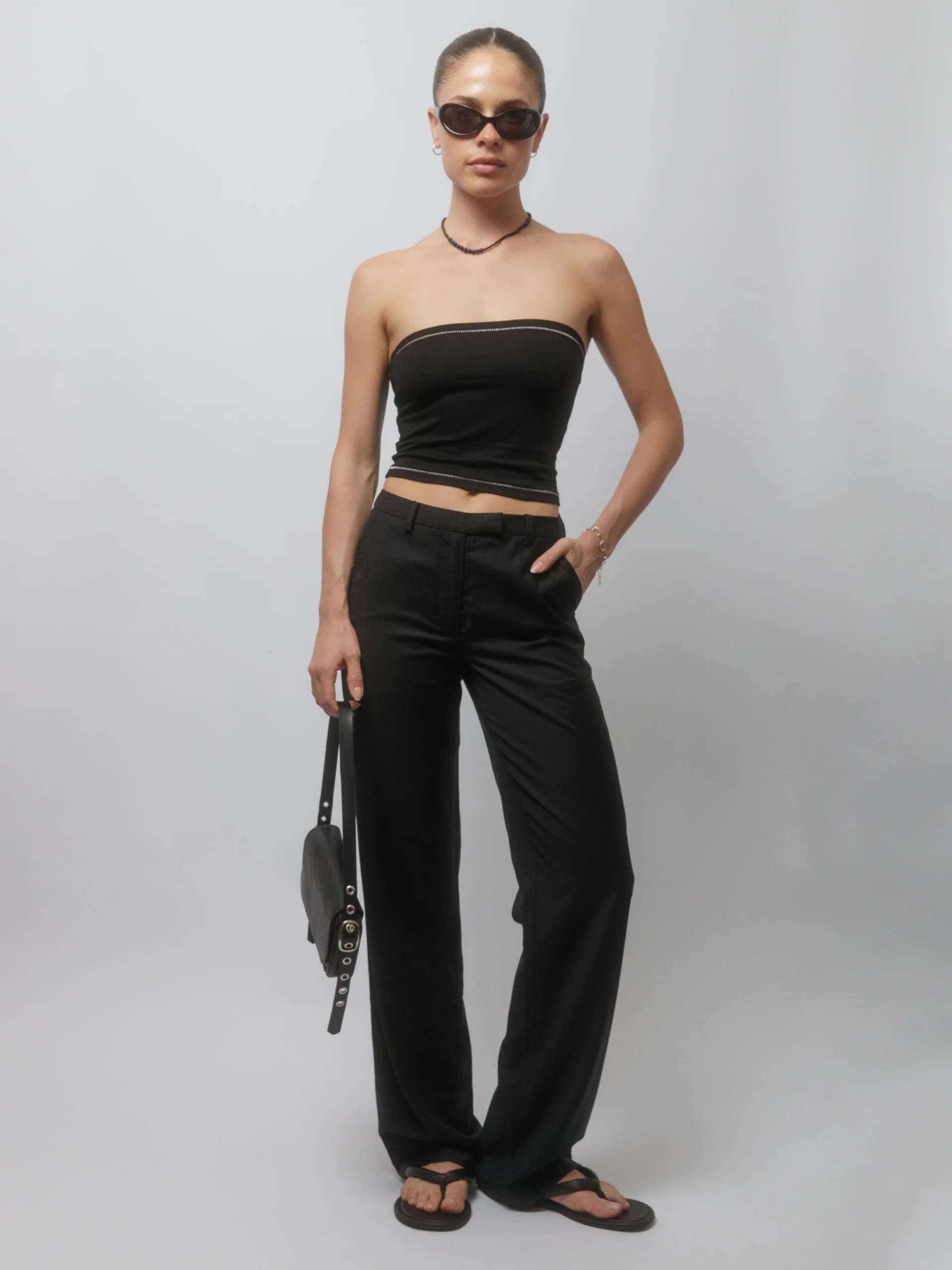 The Lair Apparel Matilda Slim Trouser Black - Image 6