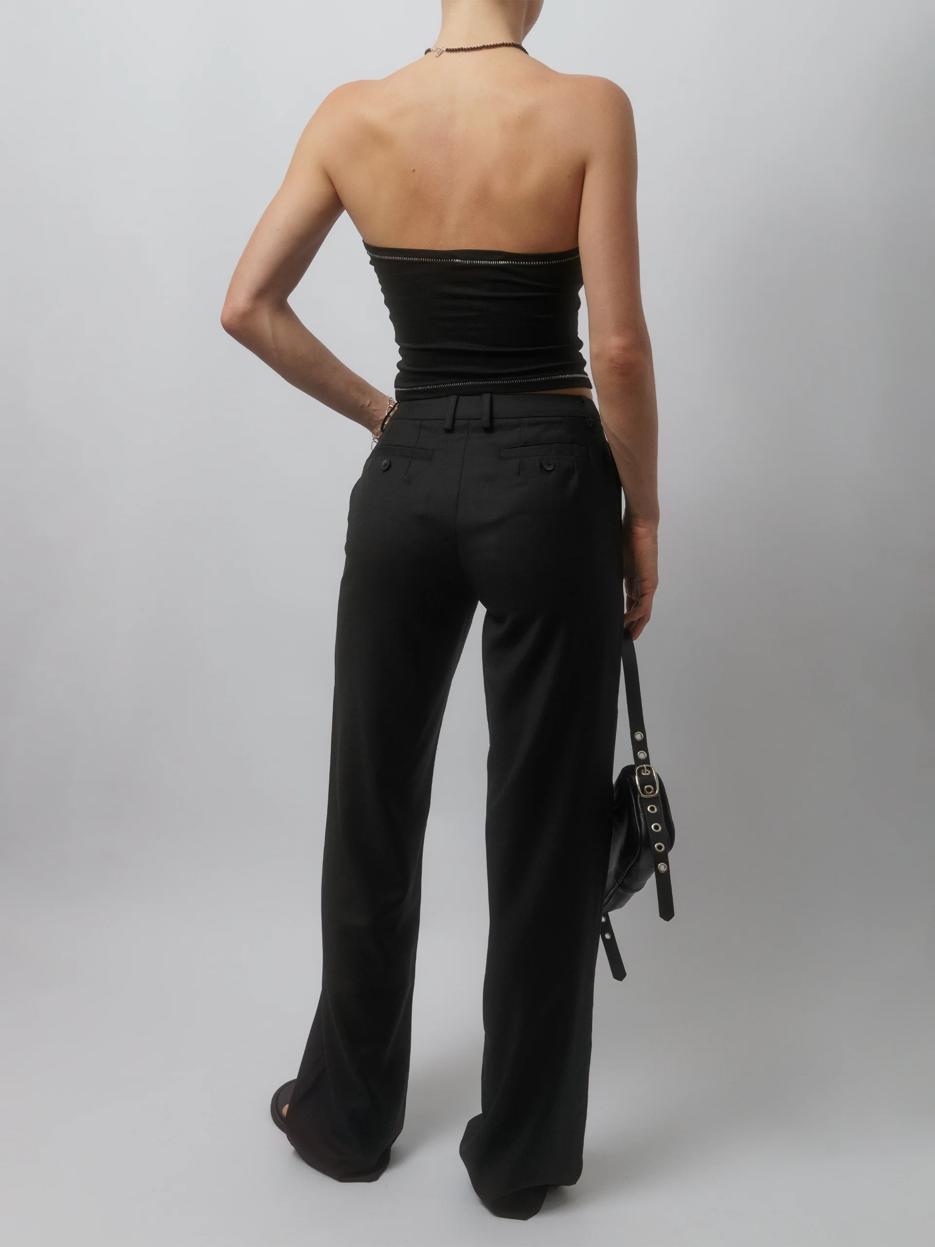 The Lair Apparel Matilda Slim Trouser Black - Image 9