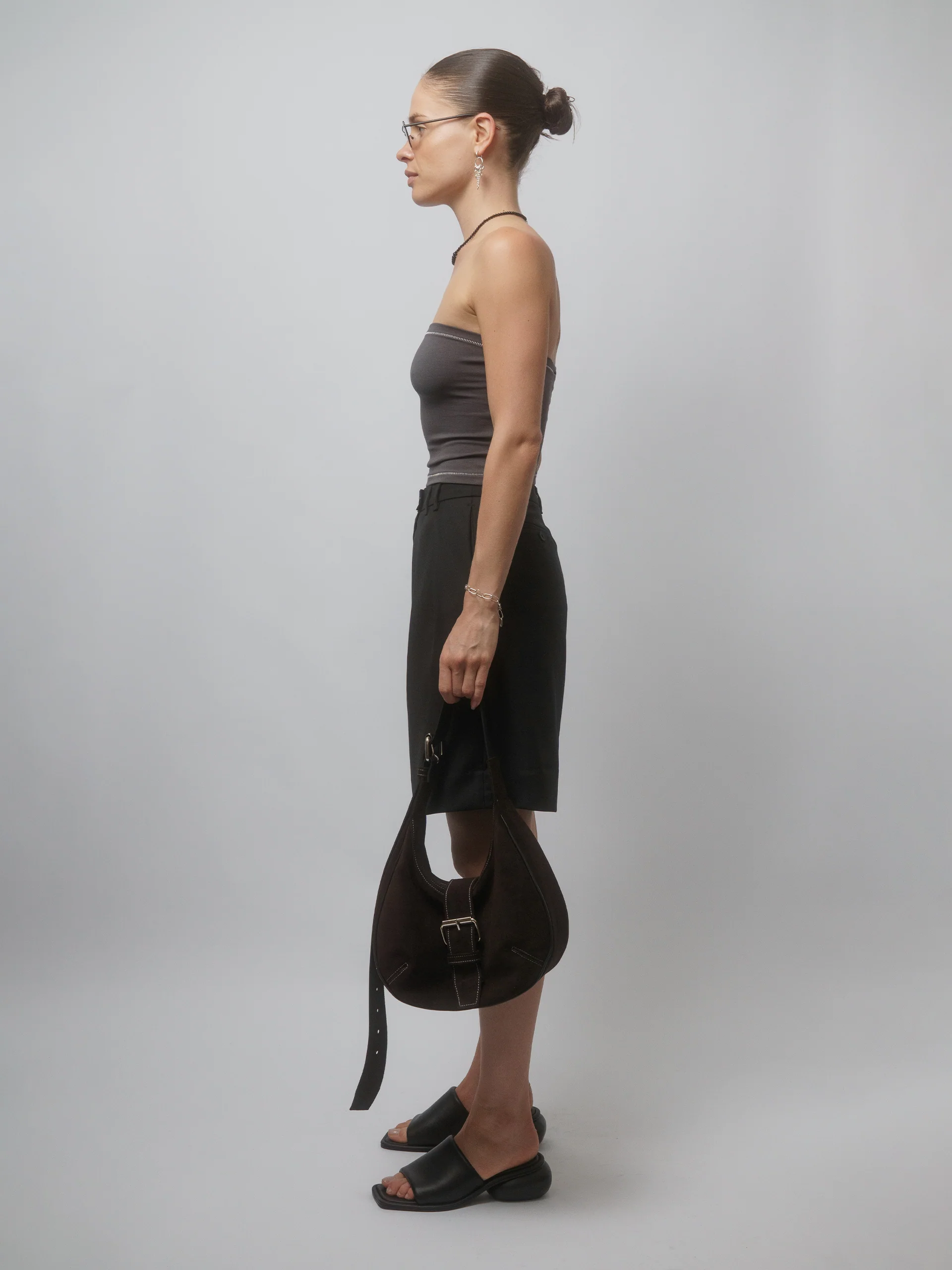 The Lair Apparel Otis Longline Tailored Short Black - Image 4