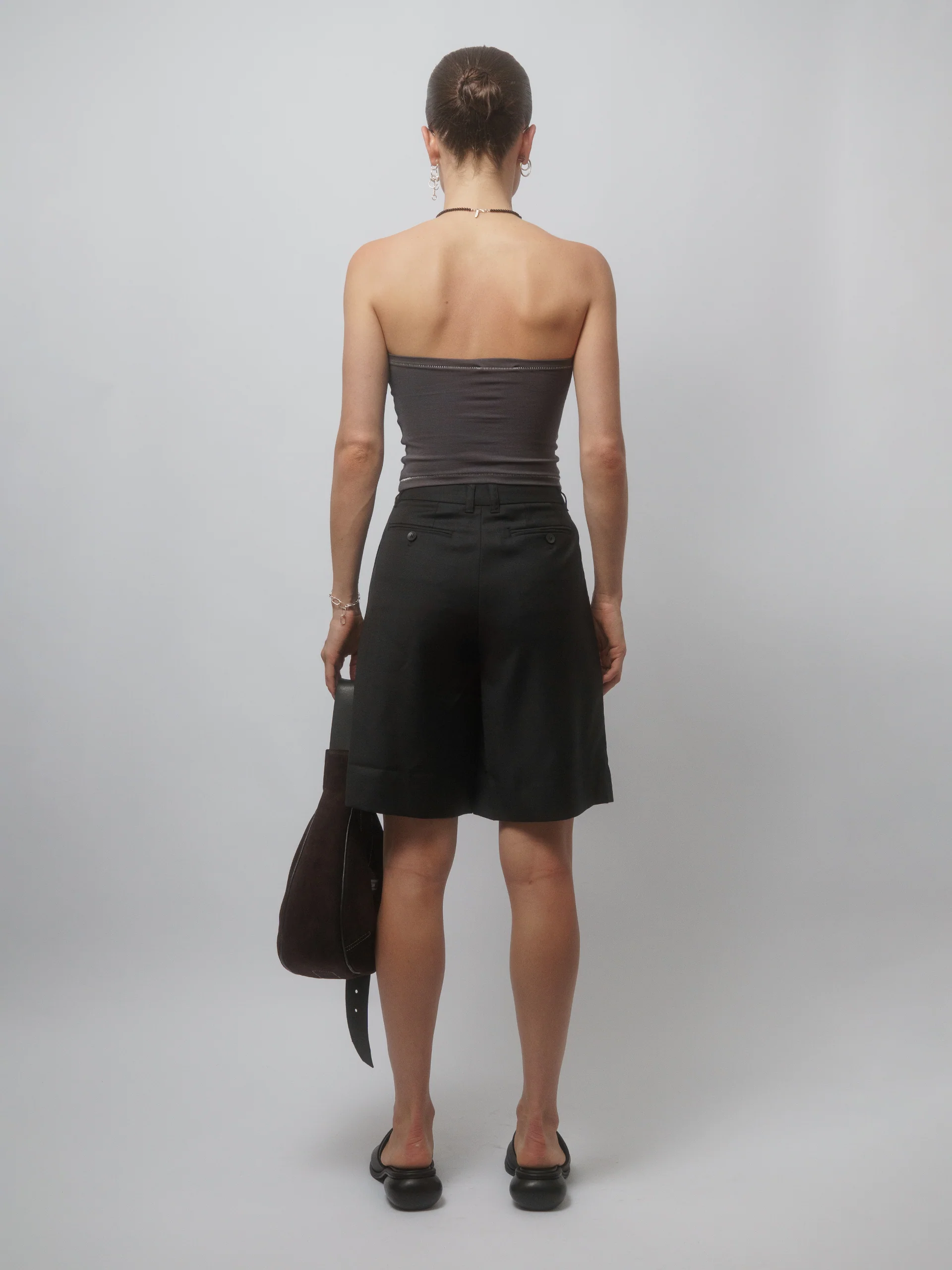 The Lair Apparel Otis Longline Tailored Short Black - Image 5