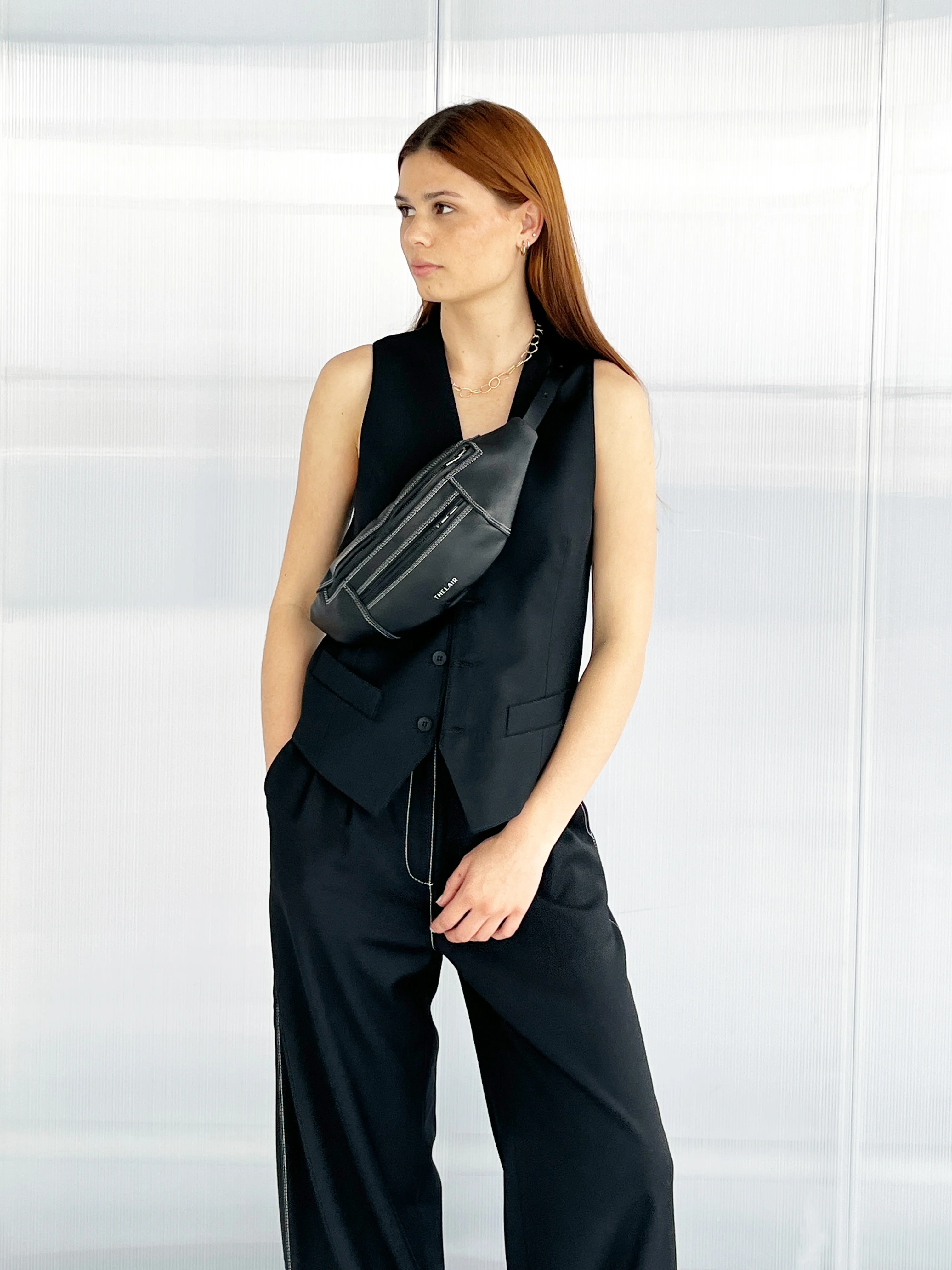 The Lair Apparel Otis Waistcoat Black - Image 3