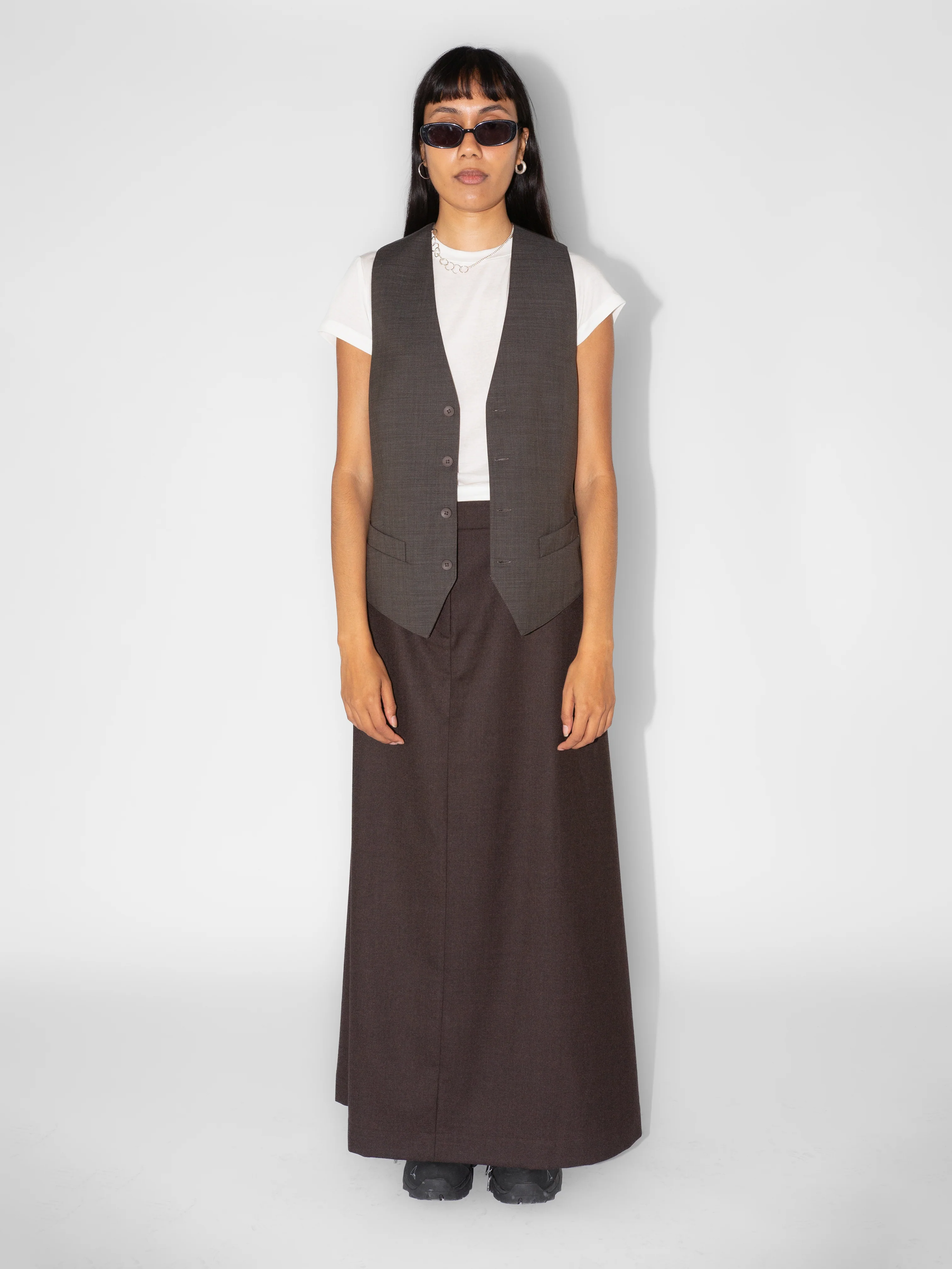 The Lair Apparel Otis Waistcoat Dark Brindle - Image 4