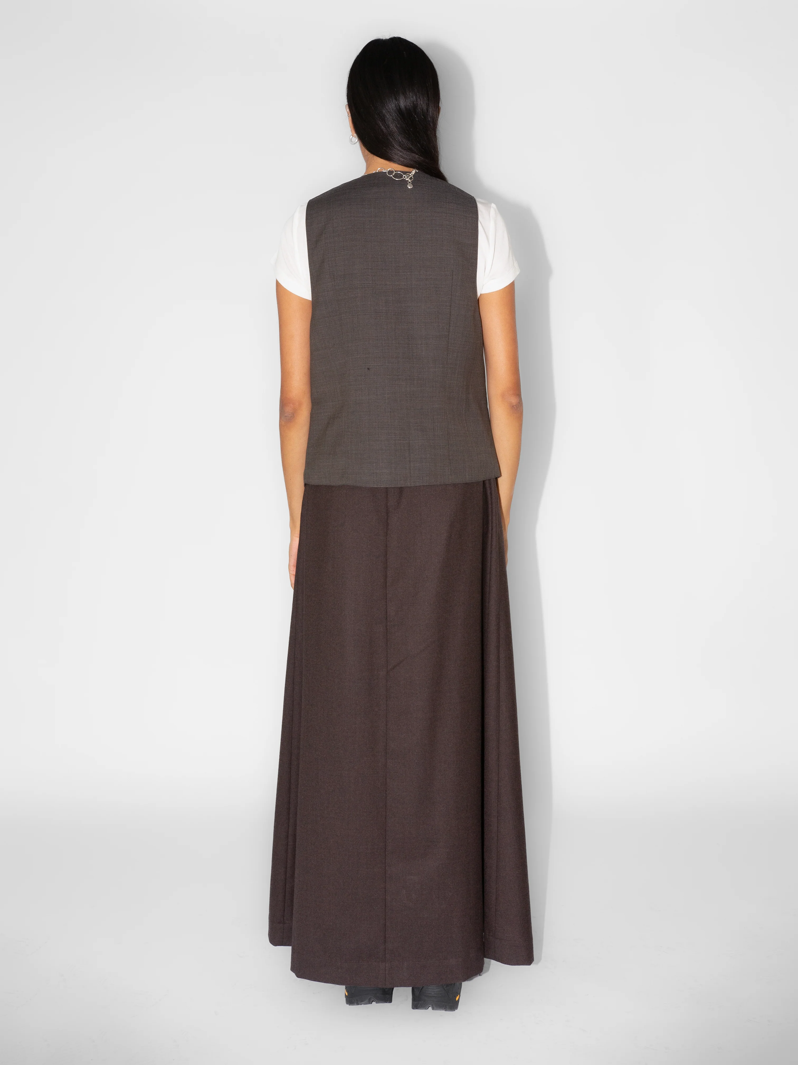 The Lair Apparel Otis Waistcoat Dark Brindle - Image 6