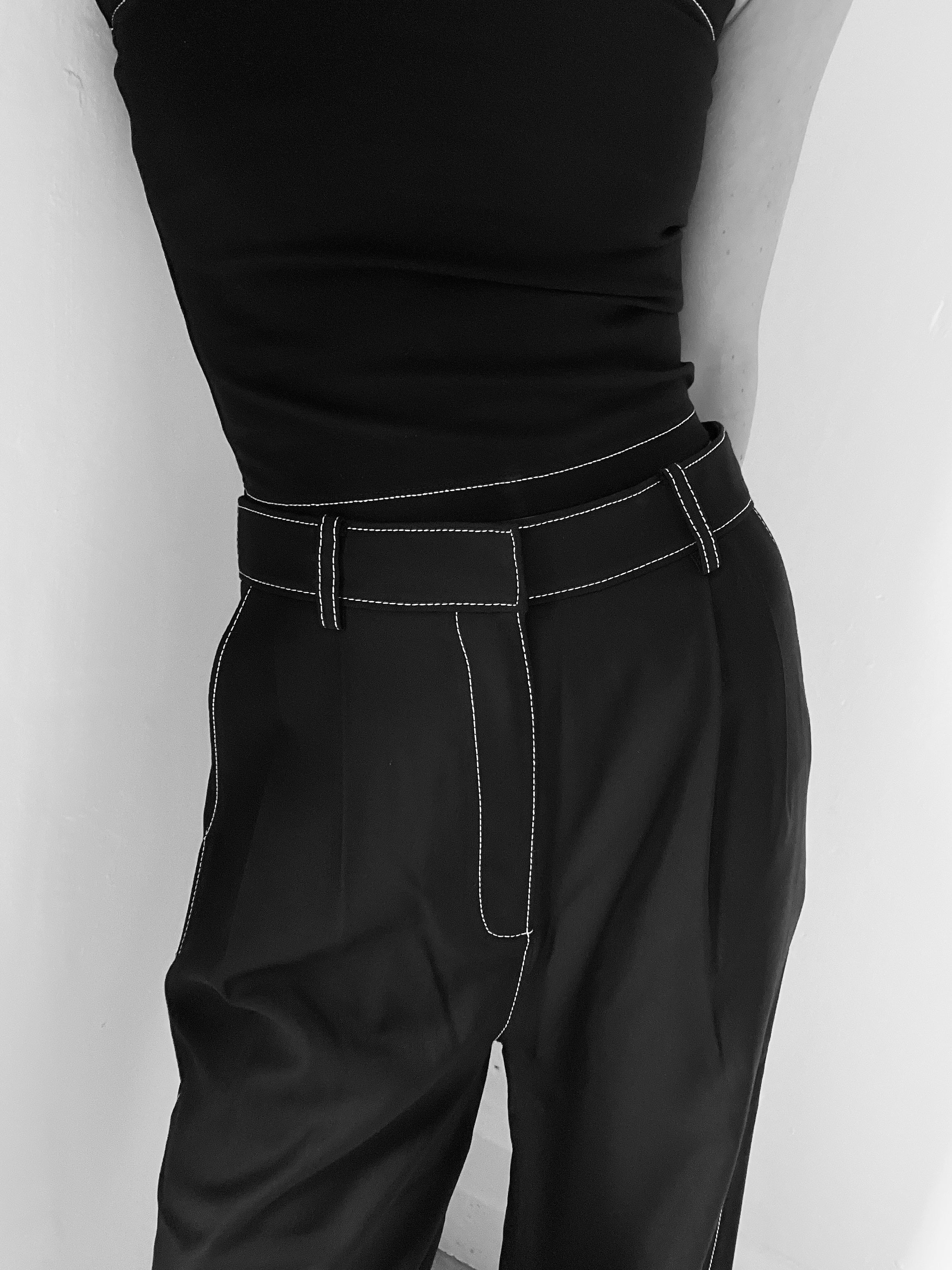The Lair Apparel Romy Stitch Trouser Black - Image 4
