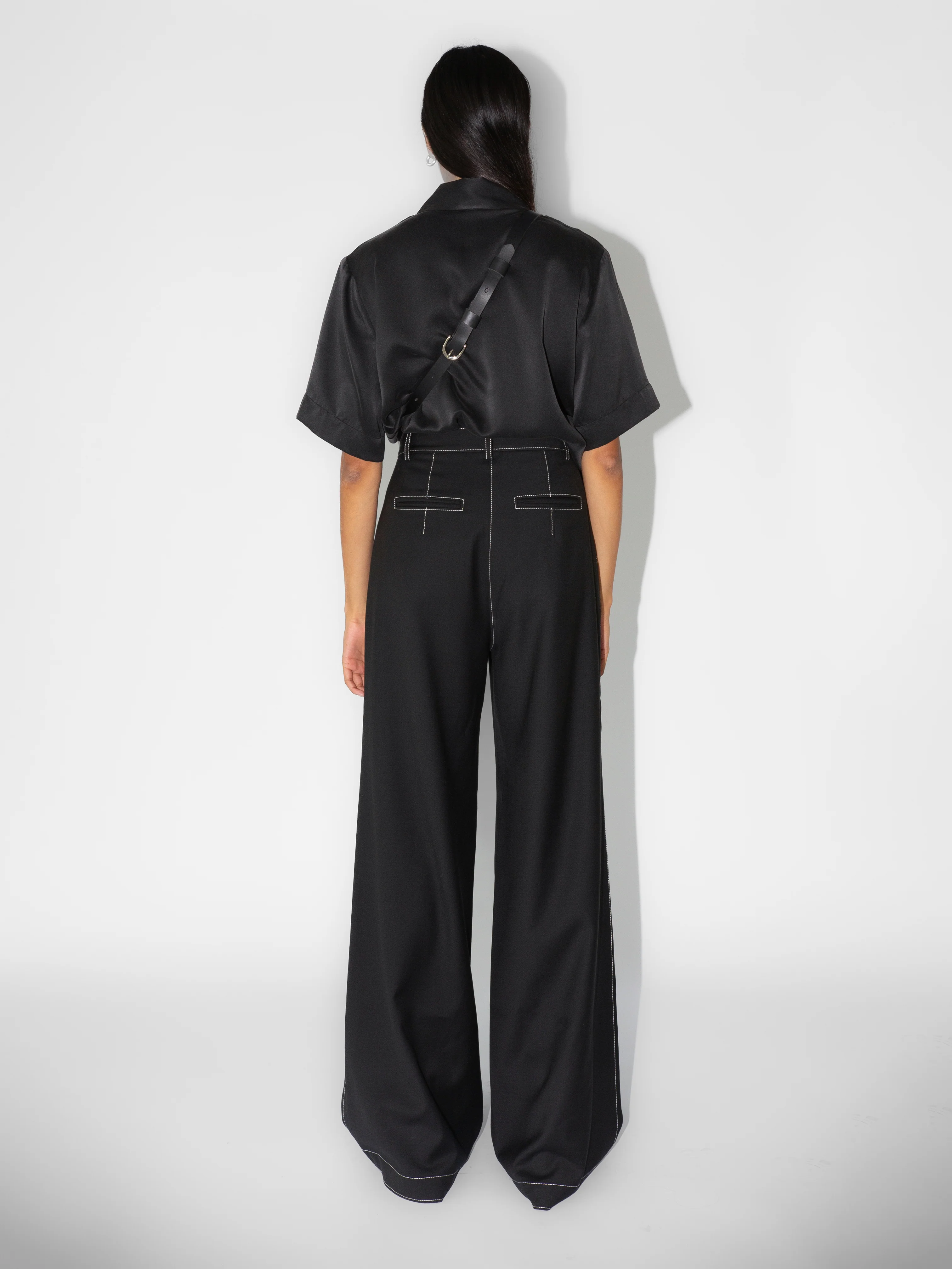 The Lair Apparel Romy Stitch Trouser Black - Image 9