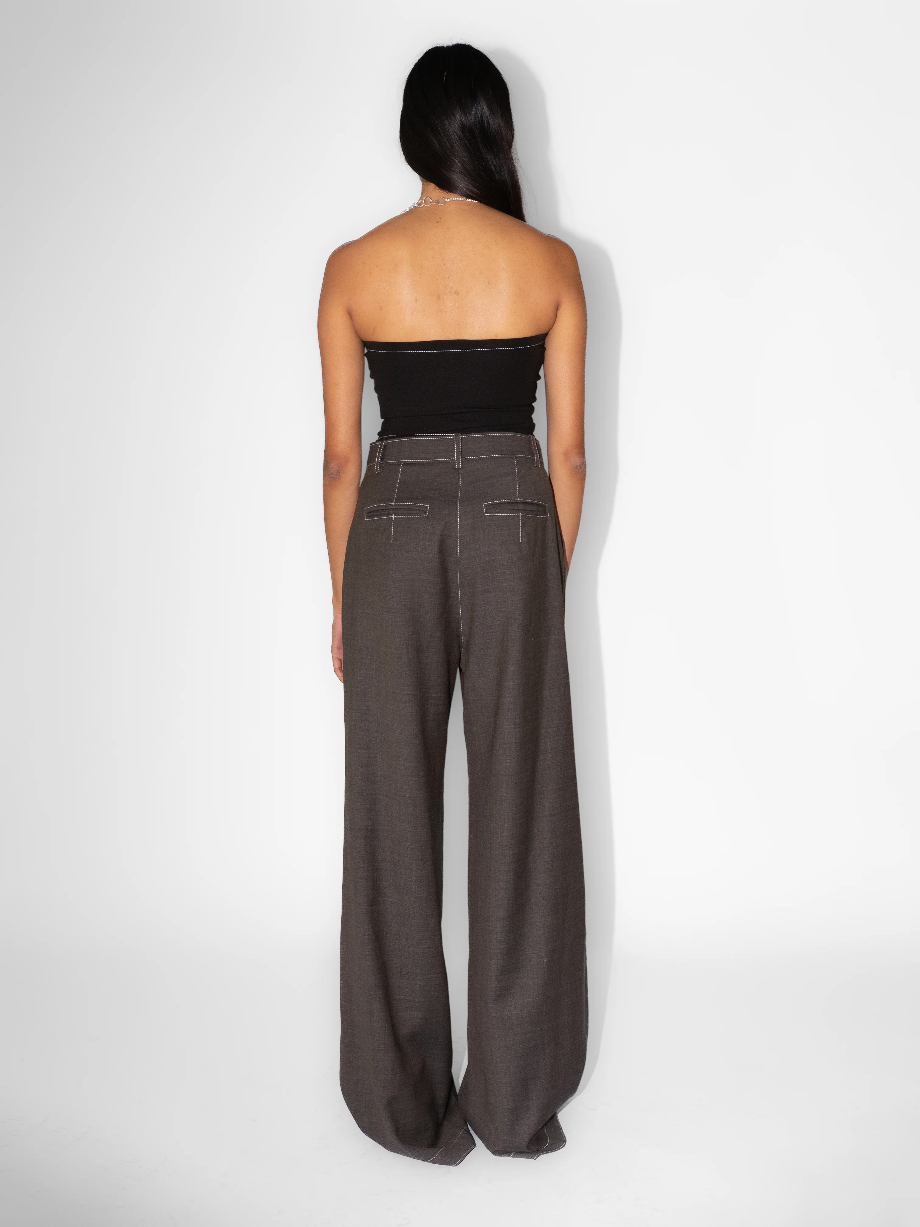 The Lair Apparel Romy Stitch Trouser Dark Brindle - Image 5