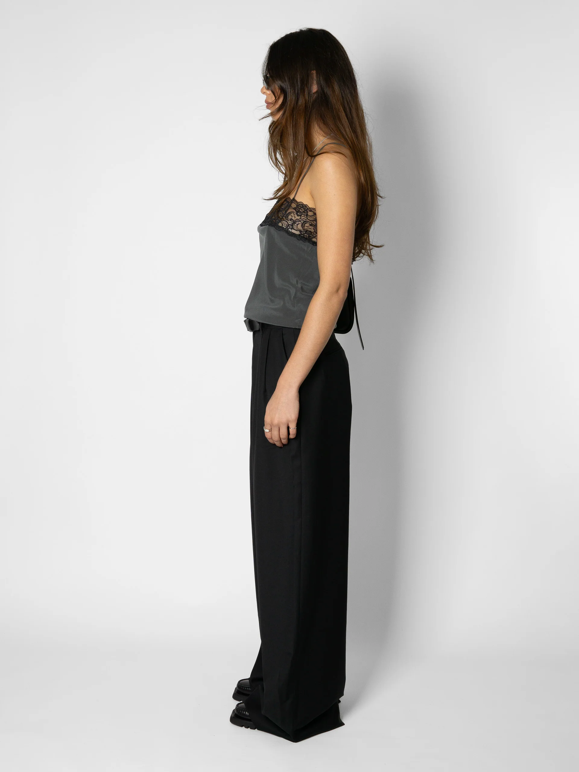 The Lair Apparel Sula Lace Camisole Smoke - Image 3