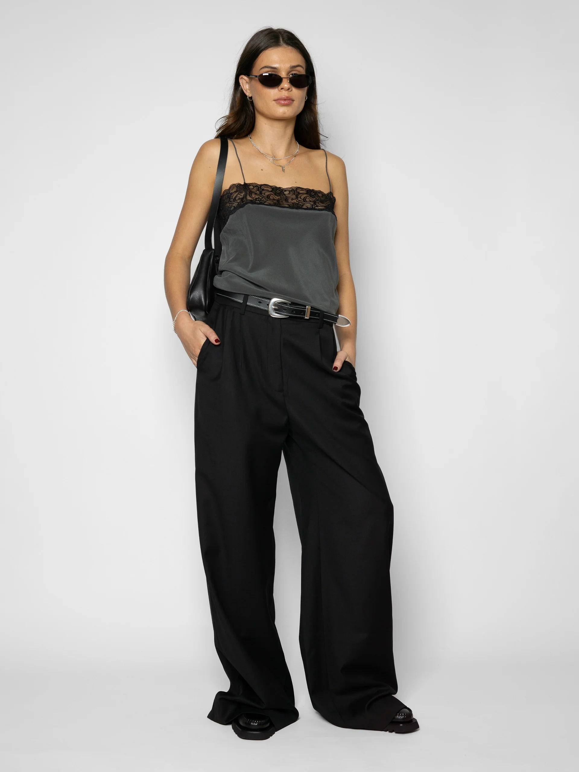 The Lair Apparel Sula Lace Camisole Smoke - Image 8