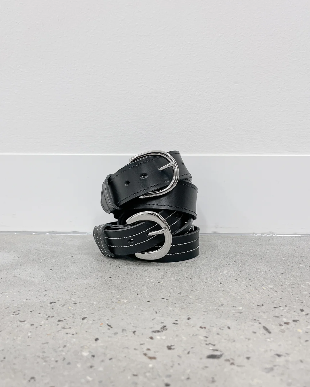 The Lair Camille White Stitch Belt Wide - Image 5