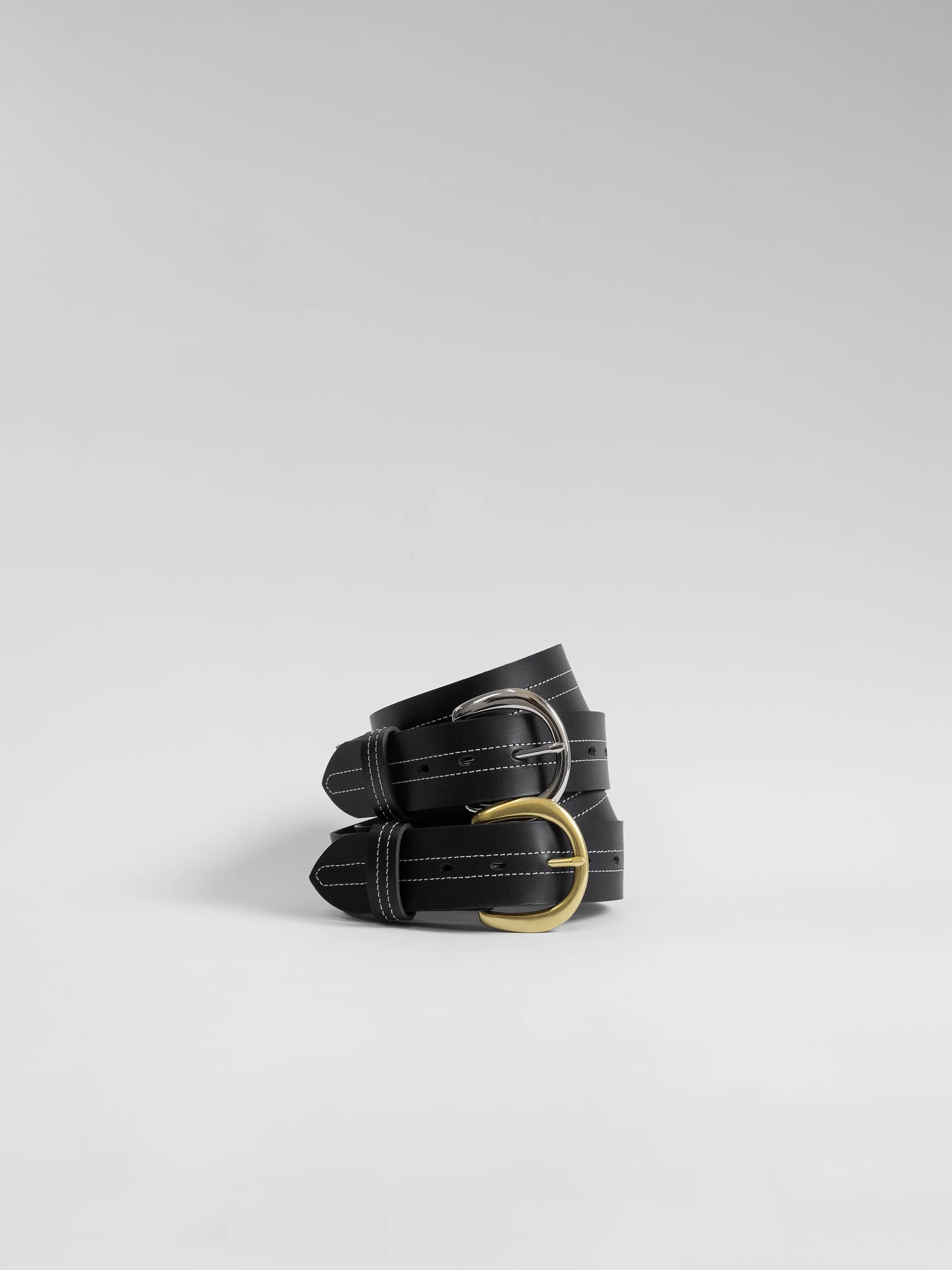 The Lair Camille White Stitch Belt Wide - Image 6