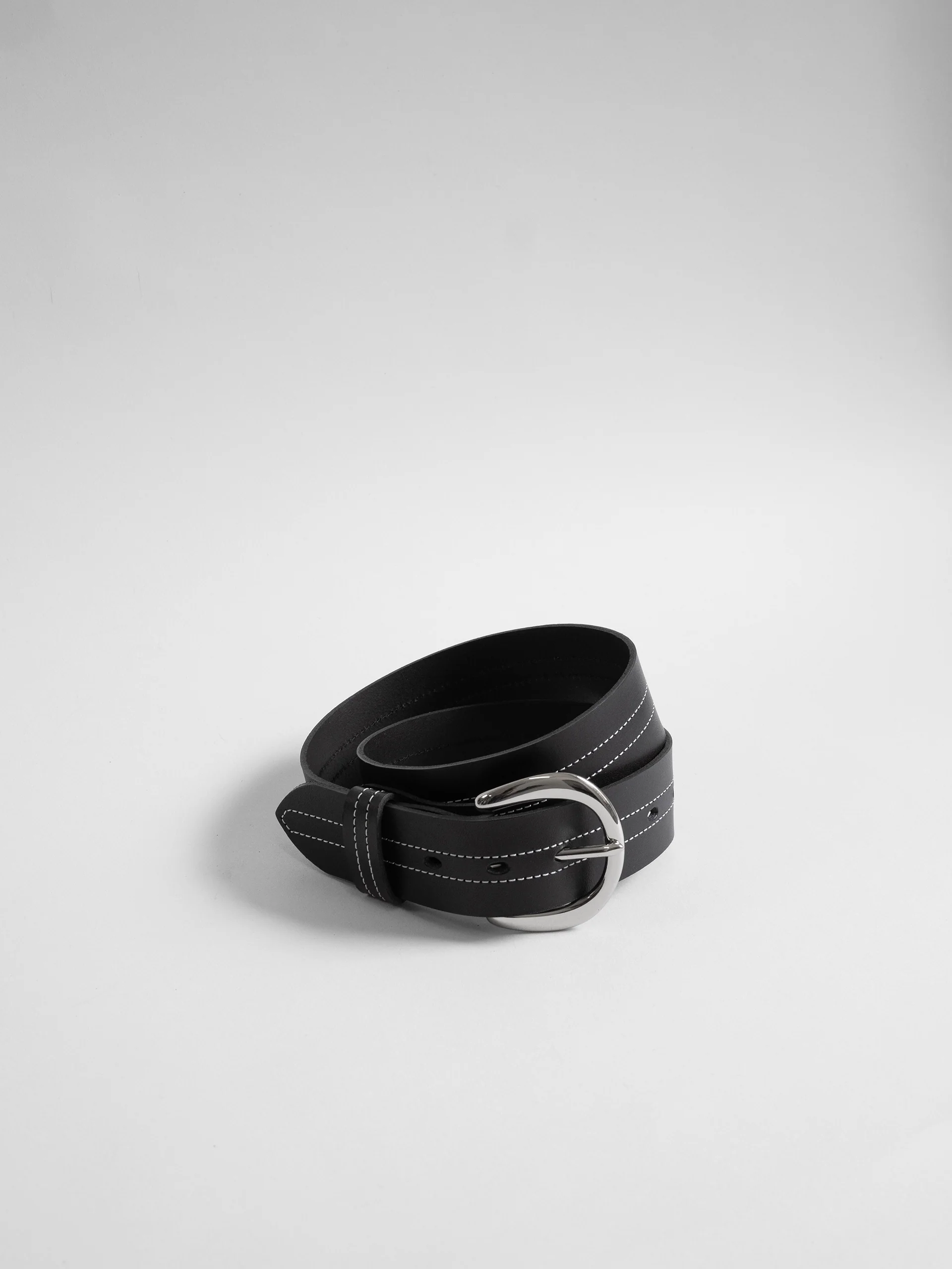 The Lair Camille White Stitch Belt Wide - Image 7