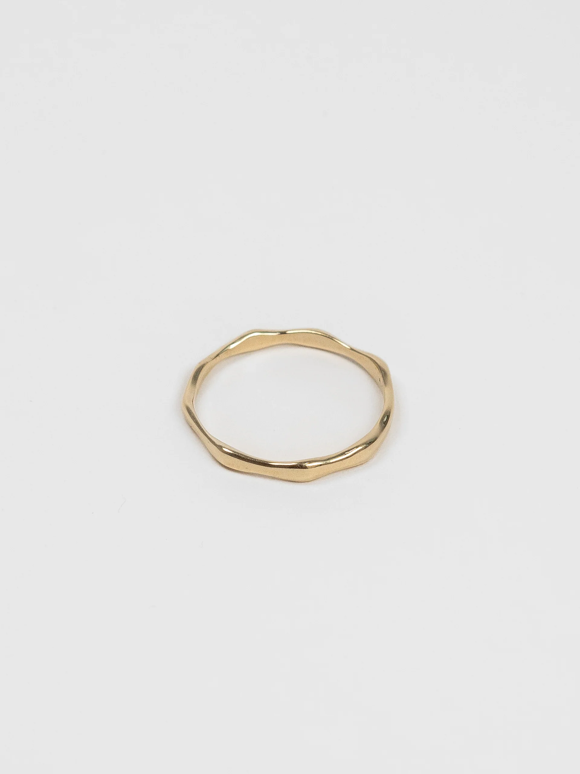 The Lair Jewellery Bamboo Band 9ct Yellow Gold - Image 3