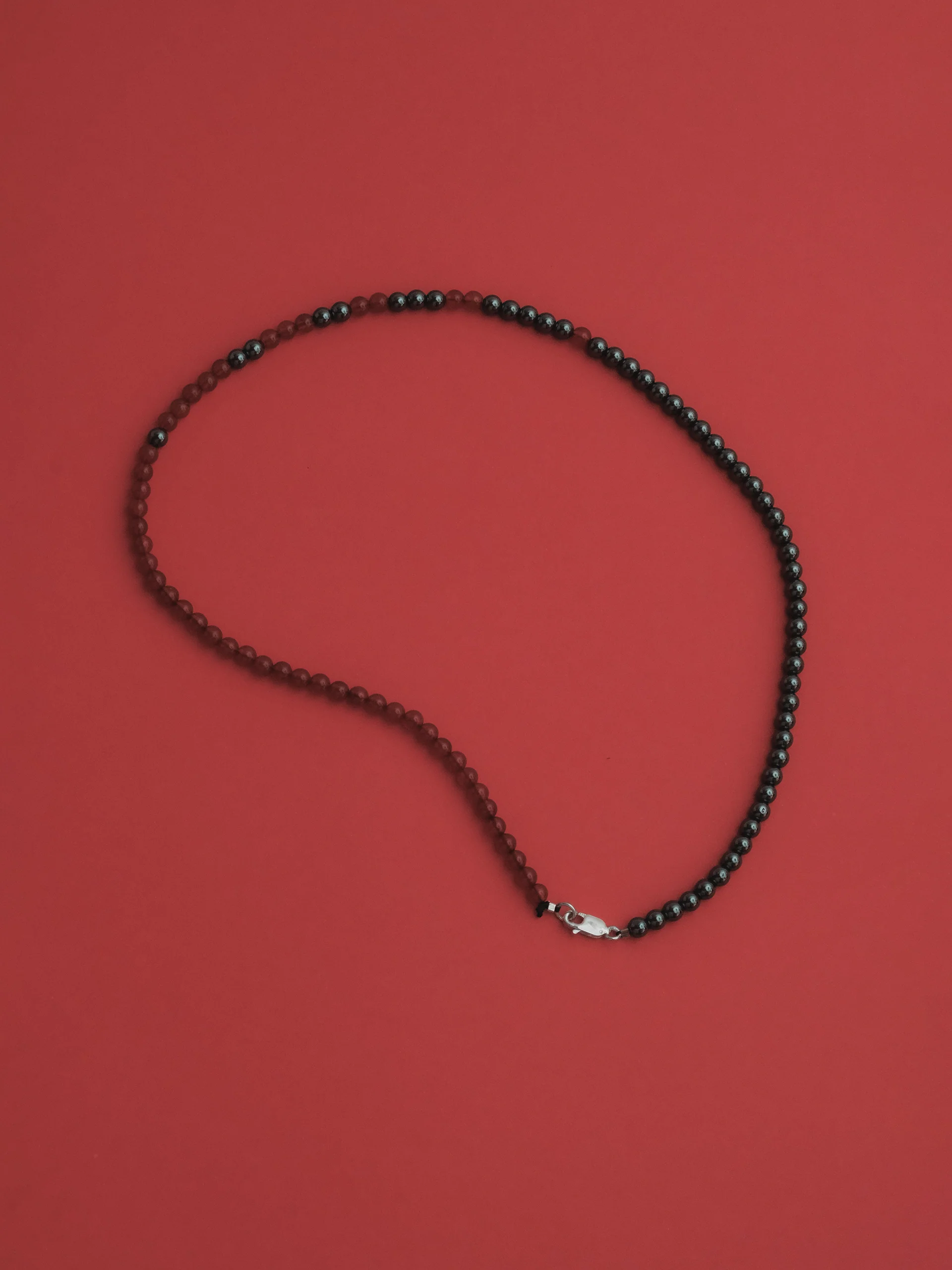 The Lair Jewellery Bokashi Beaded Necklace Red Carnelian - Image 5