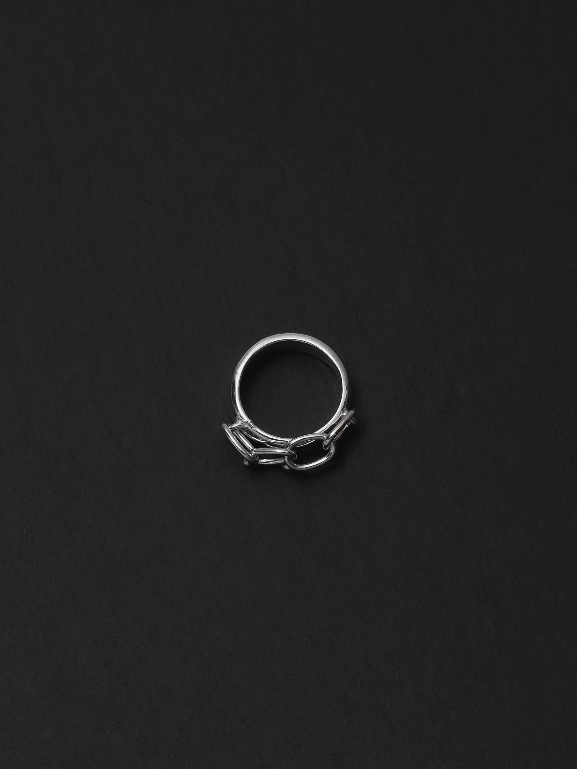 The Lair Jewellery Mithril Chain Ring Silver - Image 3
