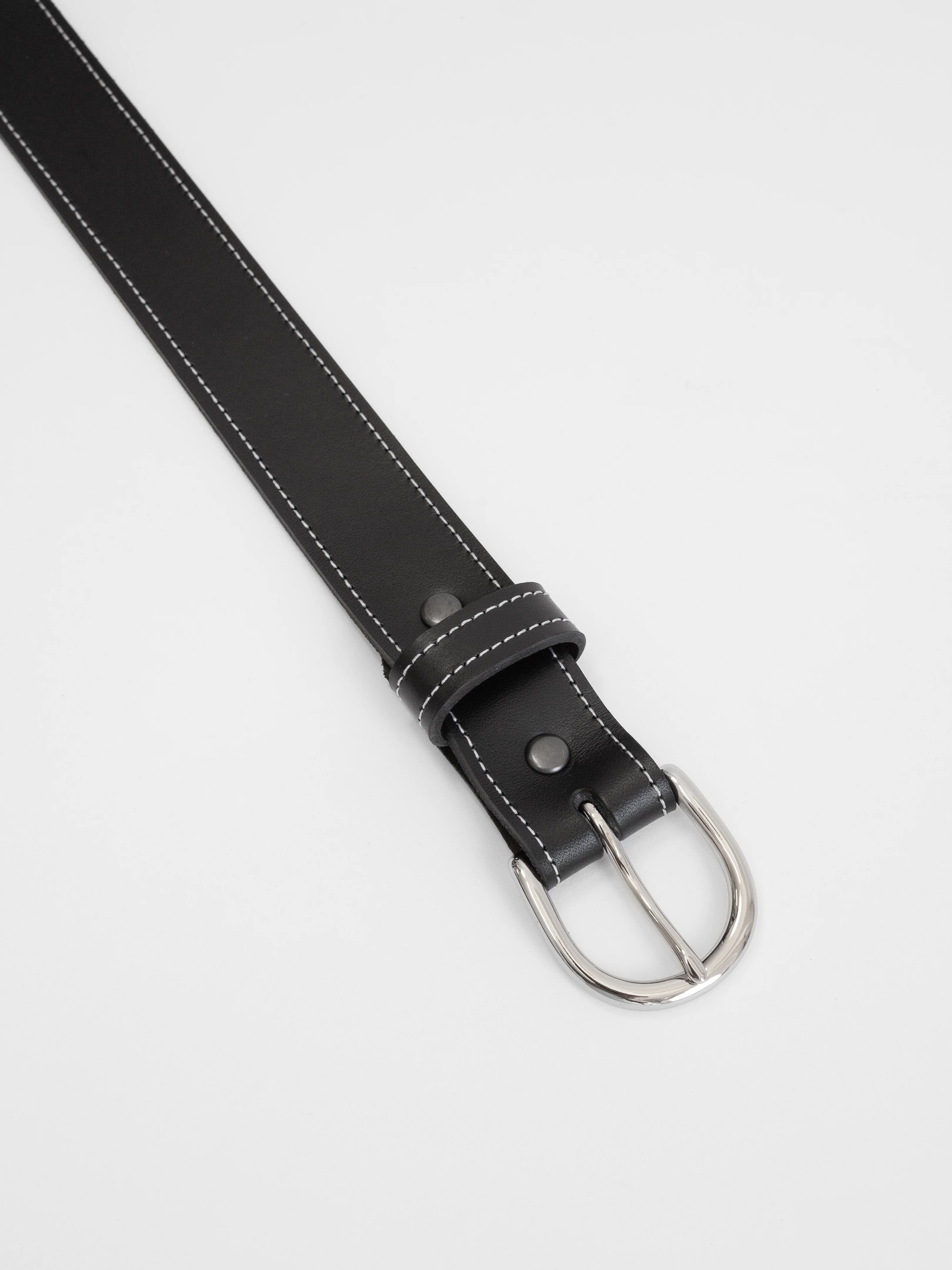 The Lair Maya White Stitch Belt Slim - Image 3