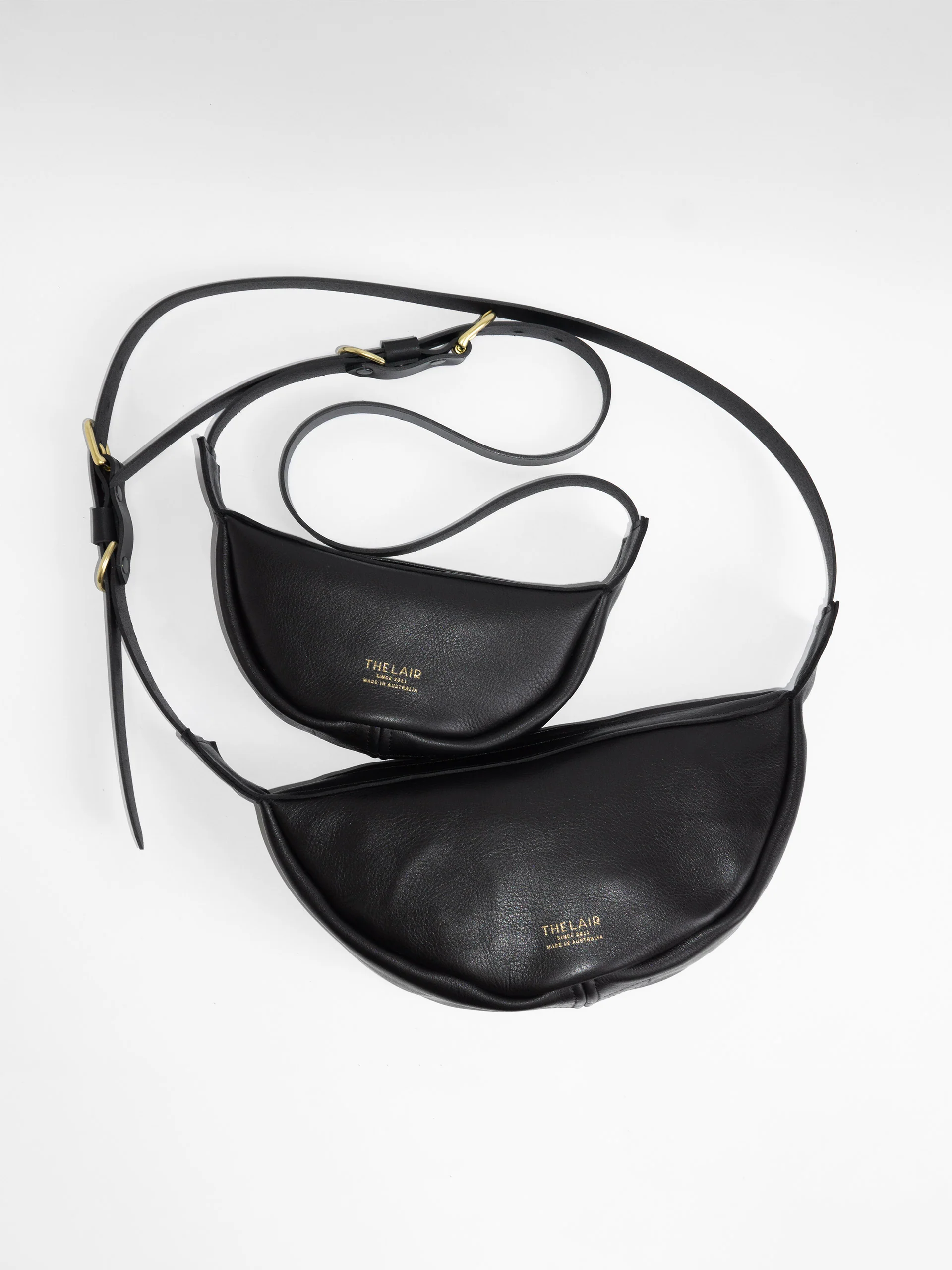 The Lair Slouch Zipper Bag Large Black Gold - Image 7