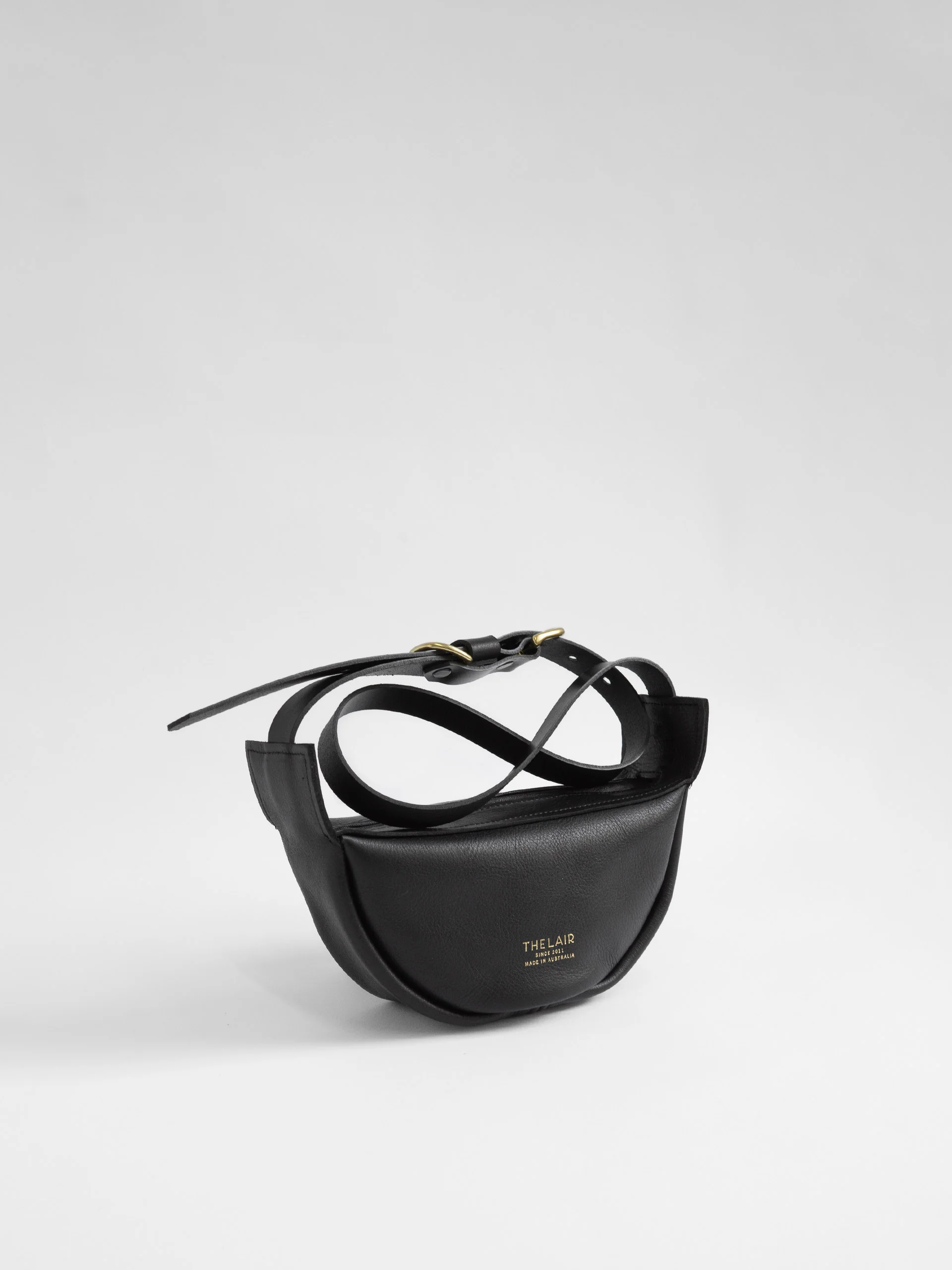 The Lair Slouch Zipper Bag Mini Black Gold - Image 3