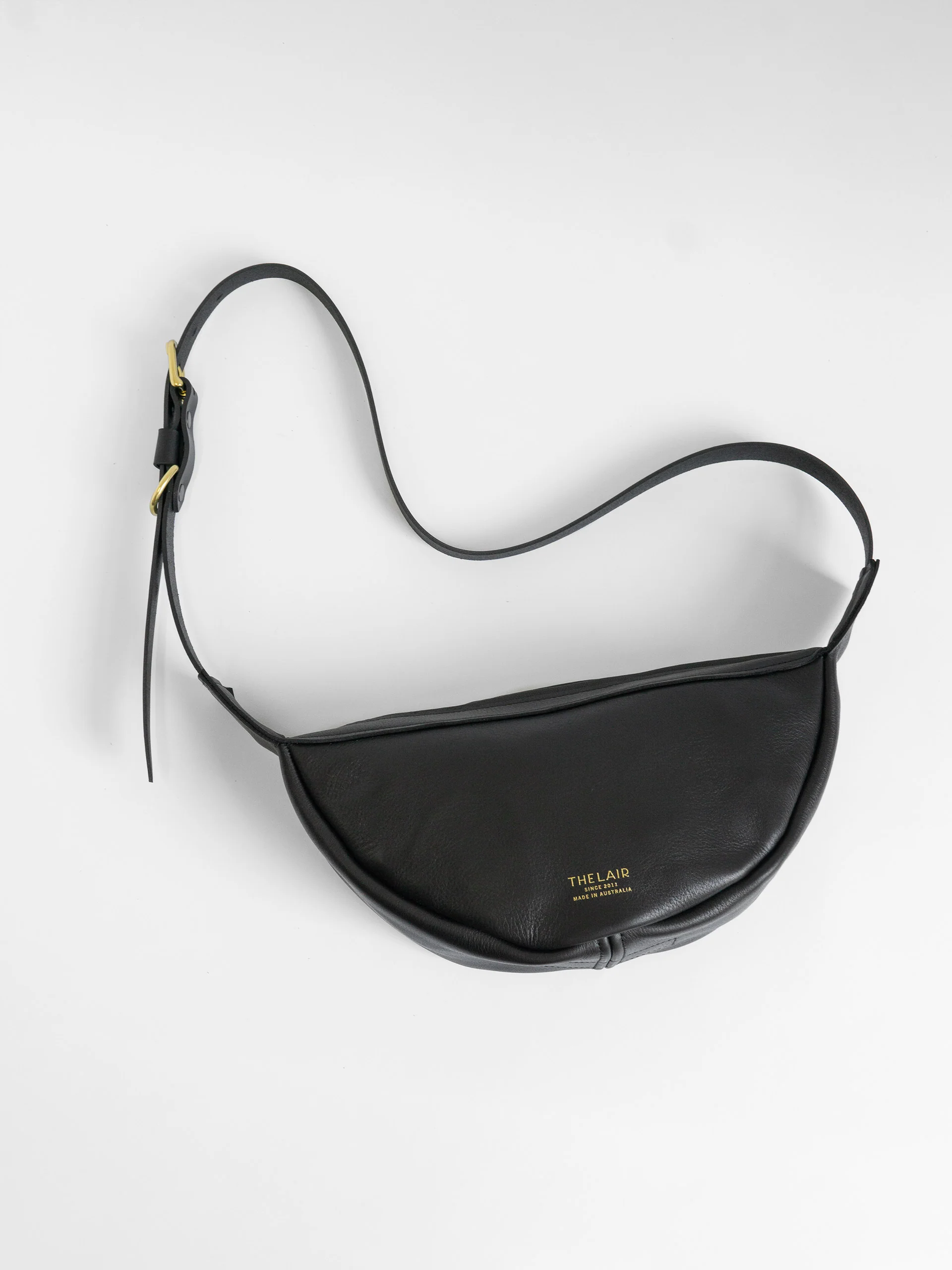 The Lair Slouch Zipper Bag Mini Black Gold - Image 8