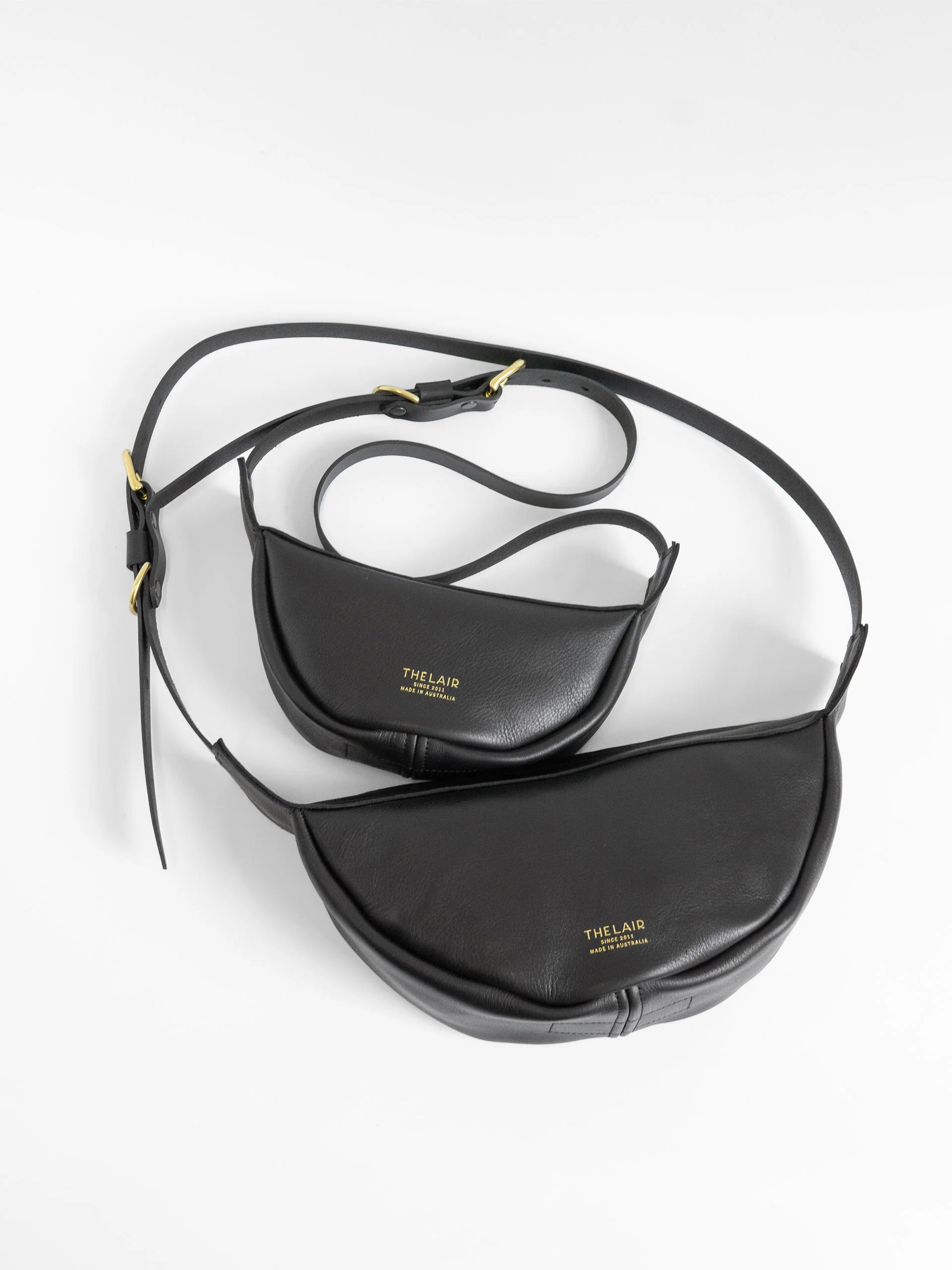 The Lair Slouch Zipper Bag Mini Black Gold - Image 9