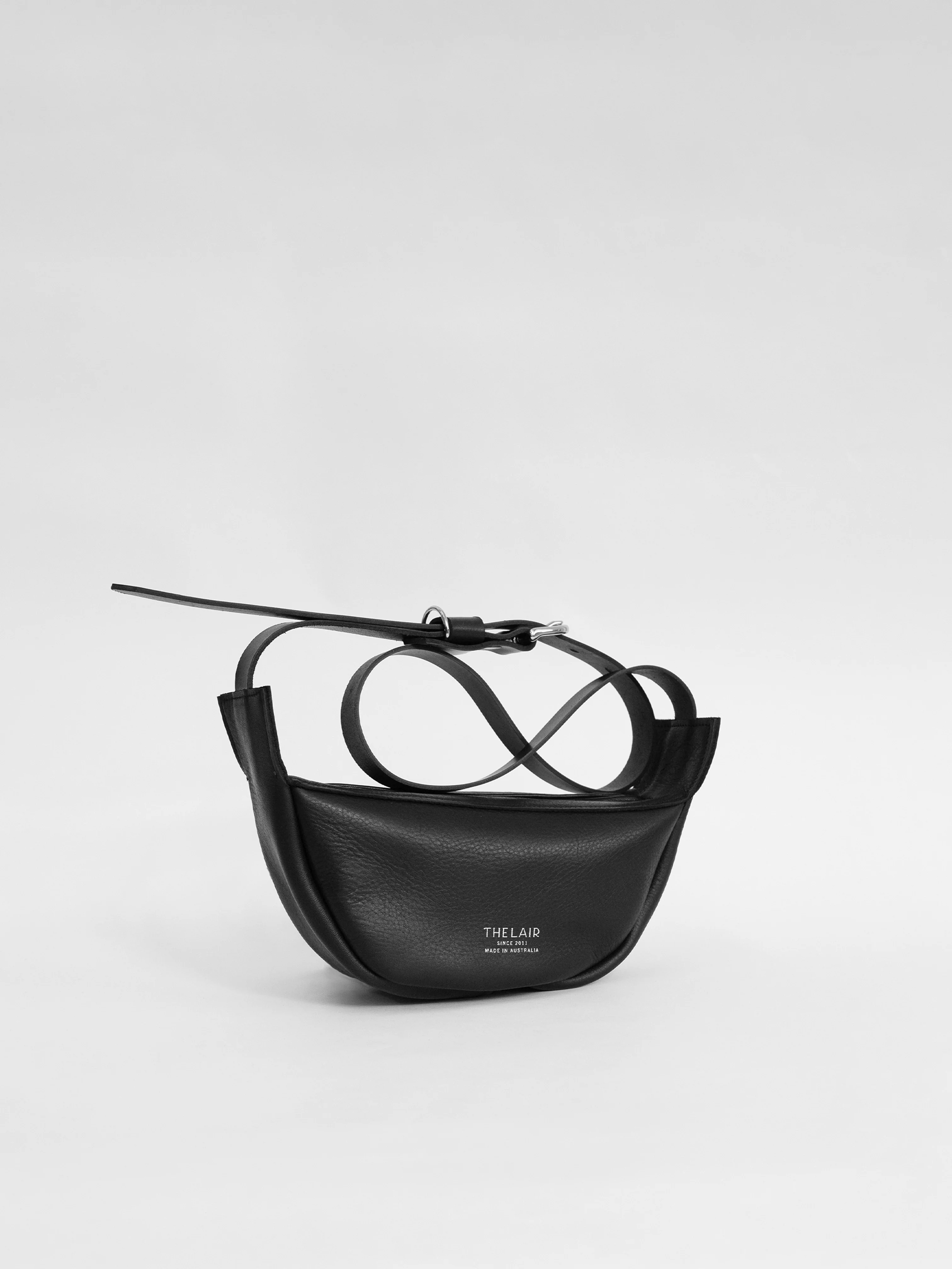 The Lair Slouch Zipper Bag Mini Black Silver - Image 3