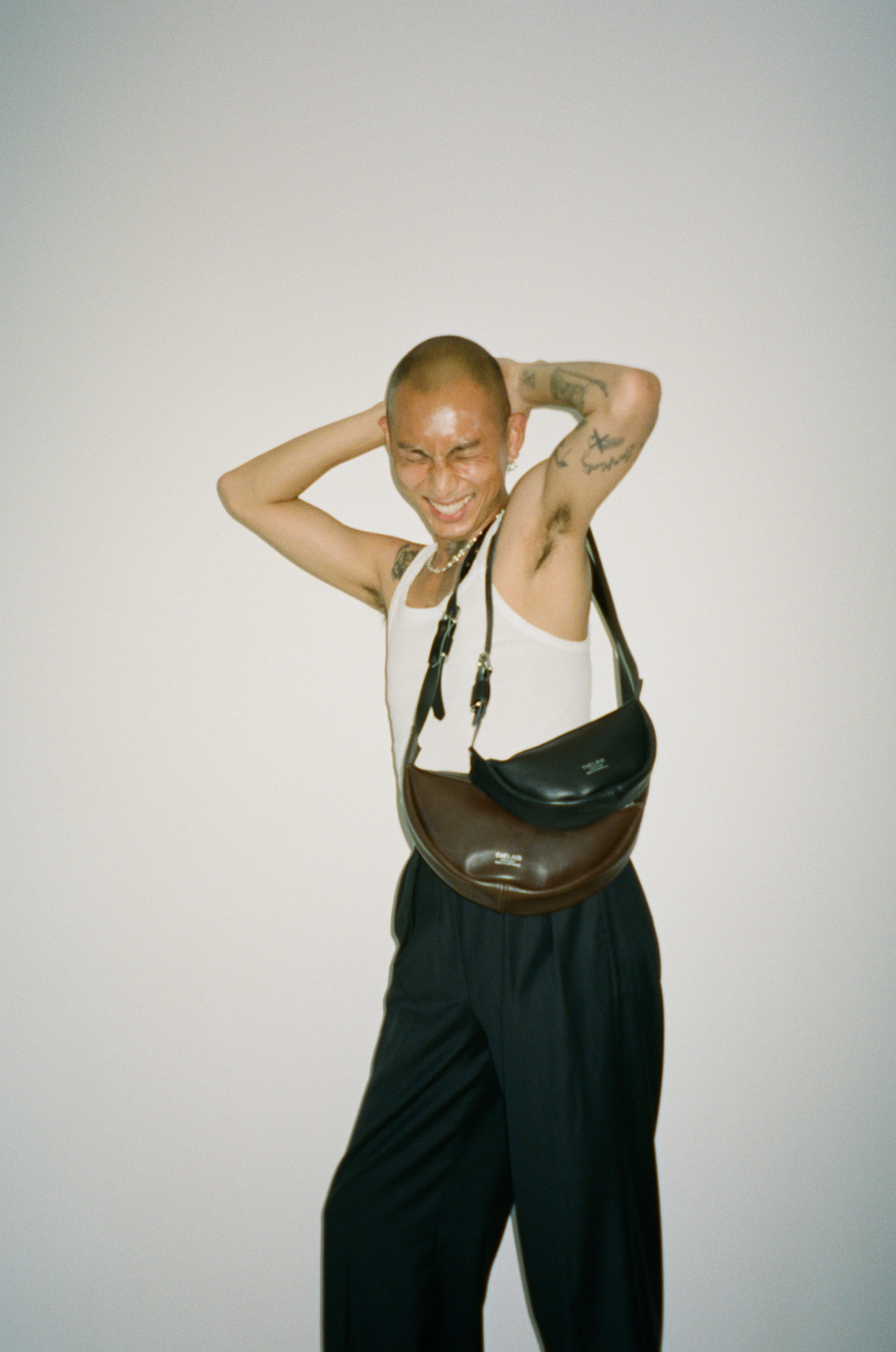 The Lair Slouch Zipper Bag Mini Black Silver - Image 4