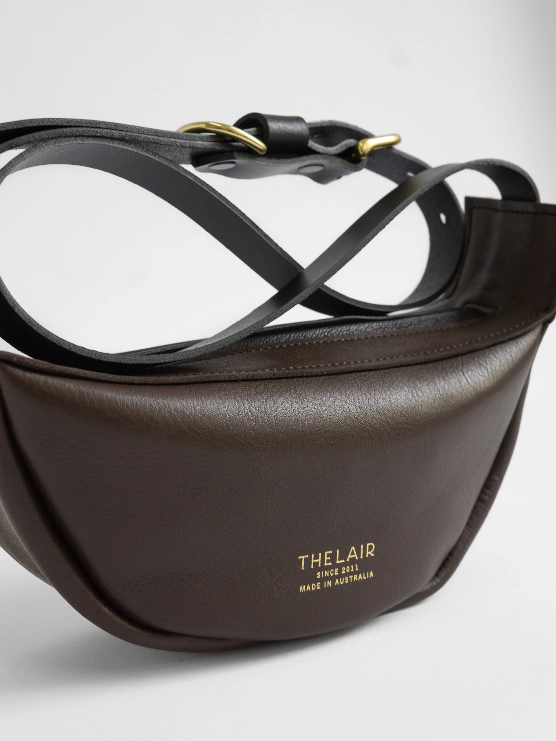 The Lair Slouch Zipper Mini Mahogany Gold - Image 4