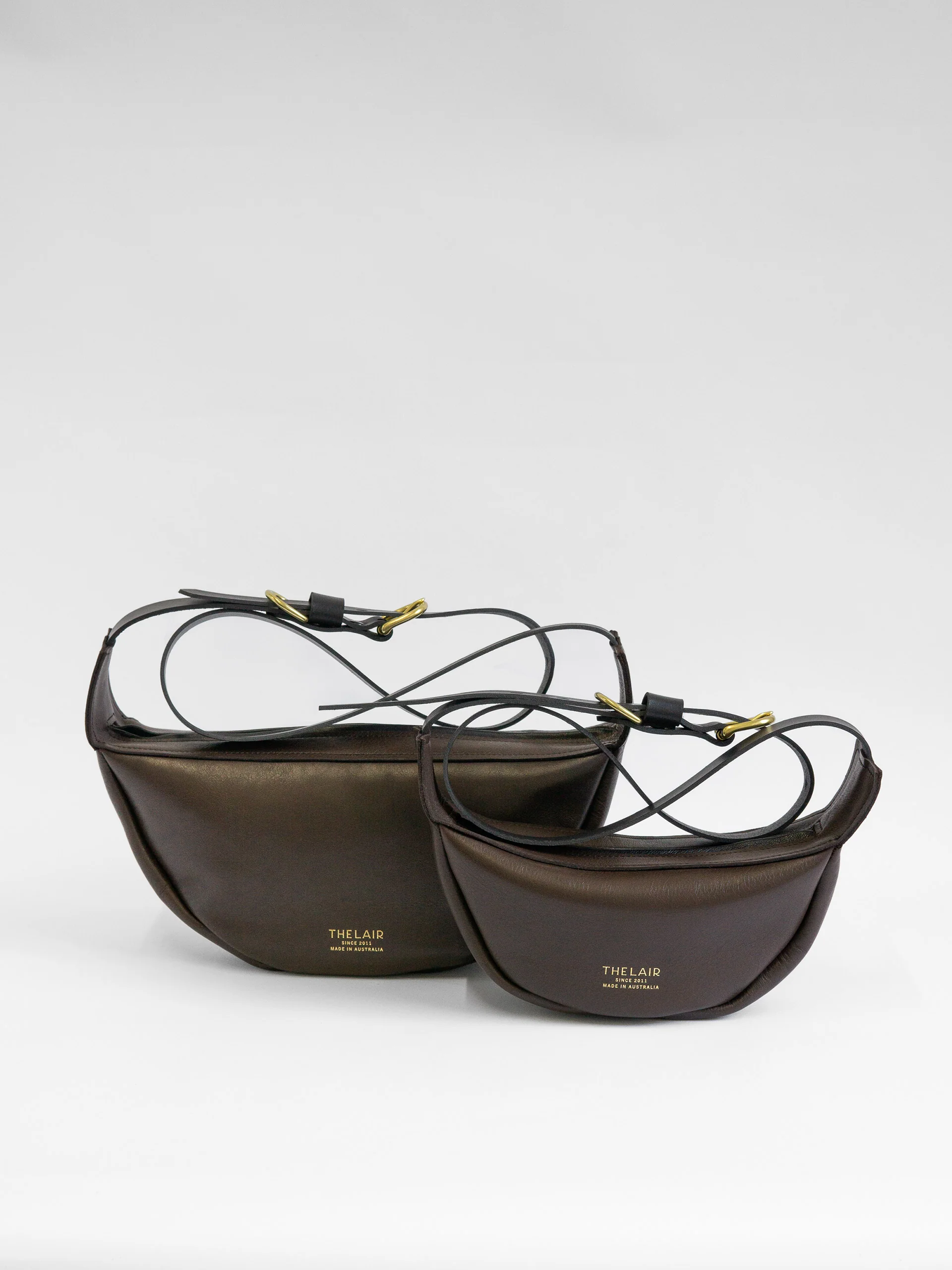 The Lair Slouch Zipper Mini Mahogany Gold - Image 6